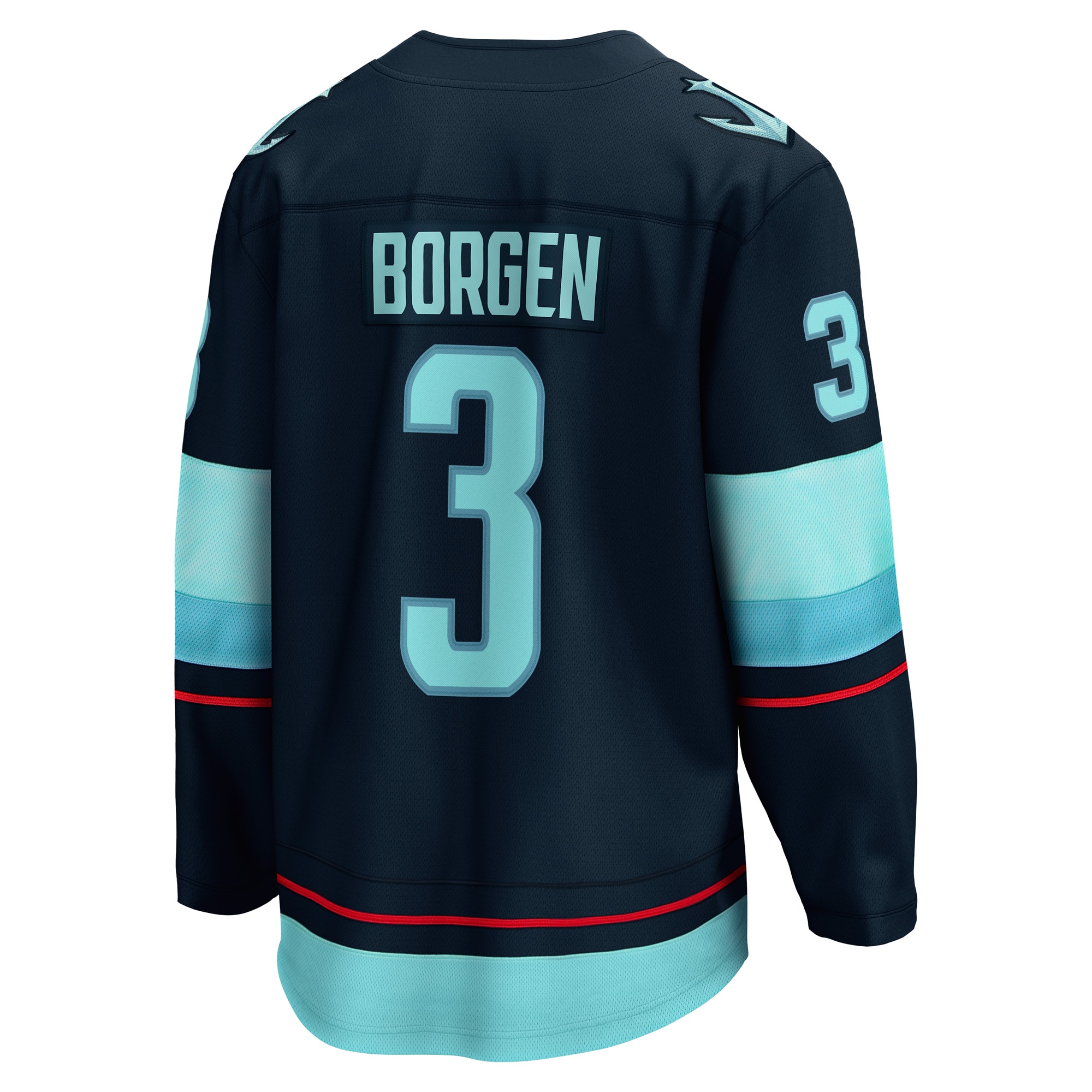Seattle Kraken Will Borgen Deep Sea Blue Home Breakaway Player NHL Jersey Men's