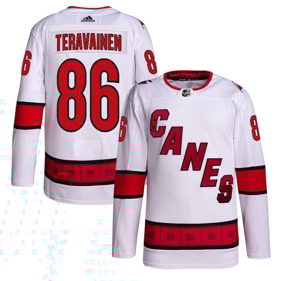 Teuvo Teravainen 86 Carolina Hurricanes Away Primegreen White NHL Jersey Men's
