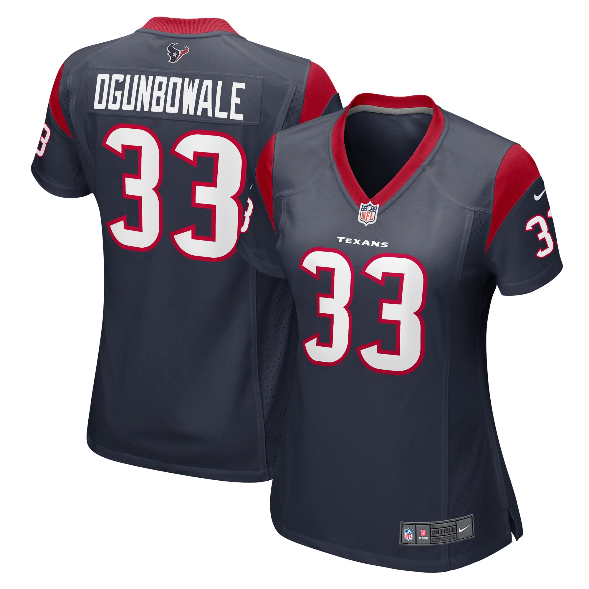 Houston Texans Dare Ogunbowale Navy Game Player NFL Jersey Women's