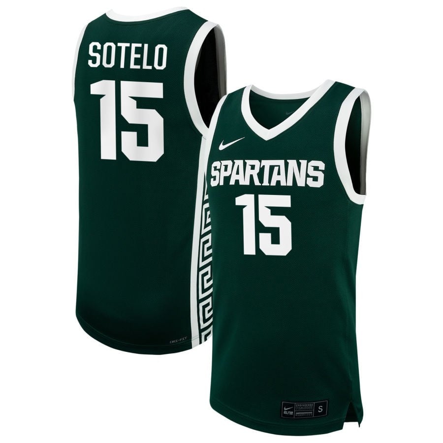 Ines Sotelo 15 Michigan State Spartan Unisex NIL Green NCAA Jersey Unisex