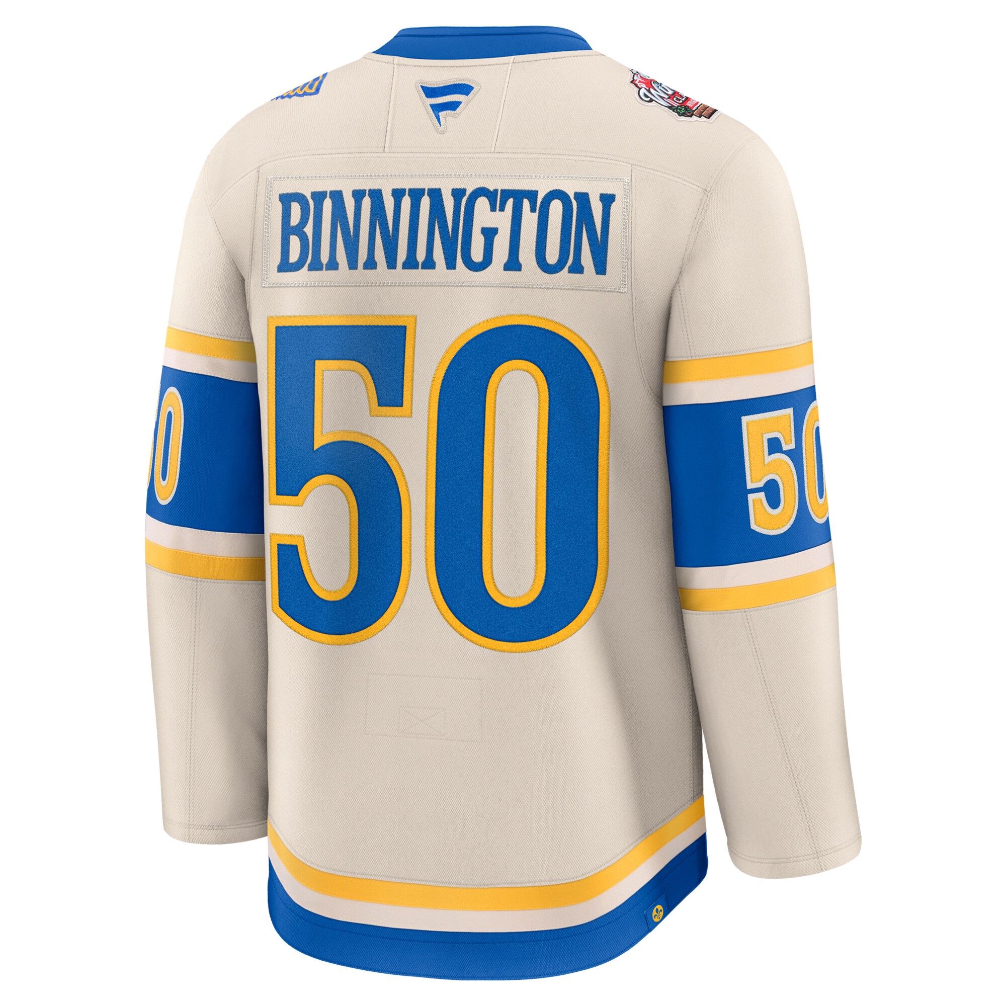 St. Louis Blues Jordan Binnington Cream 2025 Winter Classic Premium Player NHL Jersey Men's