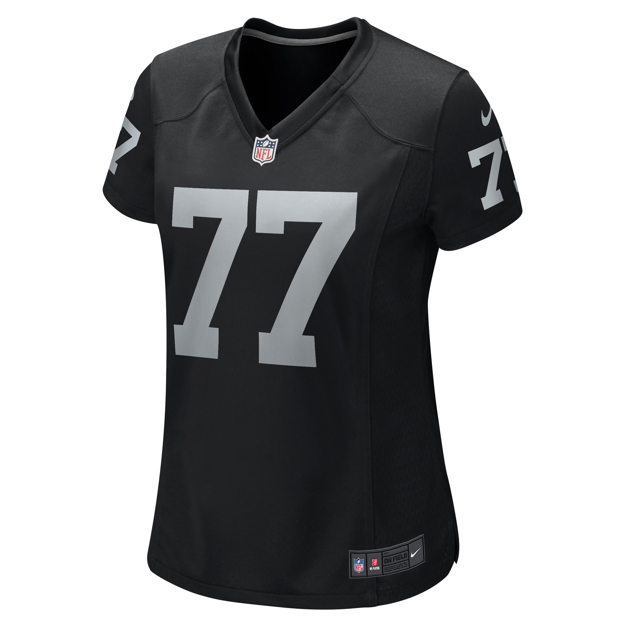 Las Vegas Raiders Thayer Munford Jr. Black Team Game NFL Jersey Women's