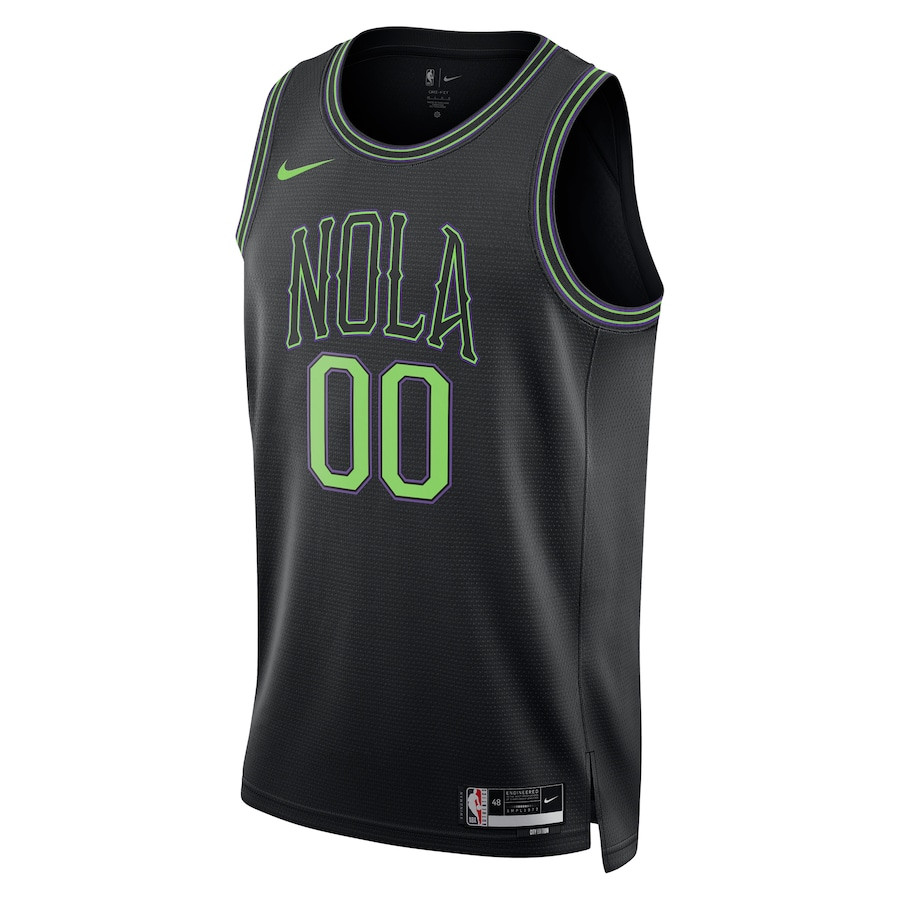 New Orleans Pelicans 2023/24 City Edition Swingman Custom Black NBA Jersey Men's