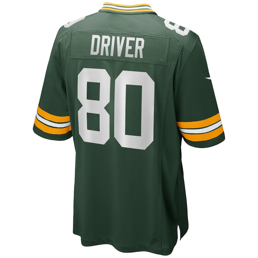 Donald Driver 80 Green Bay Packers Game Retired Green NFL Jersey Men's