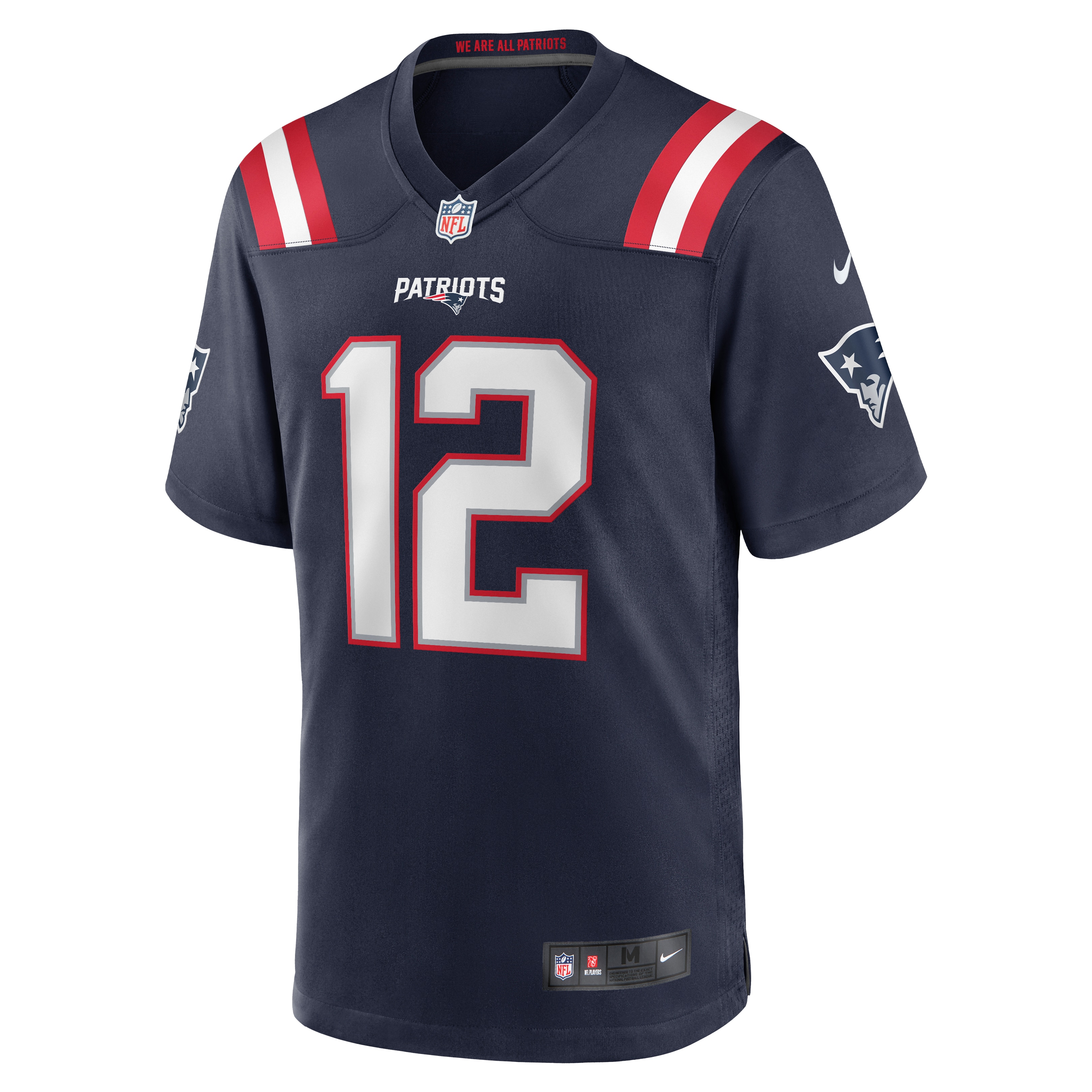 New England Patriots Navy Game Retired Player NFL Jersey Men's