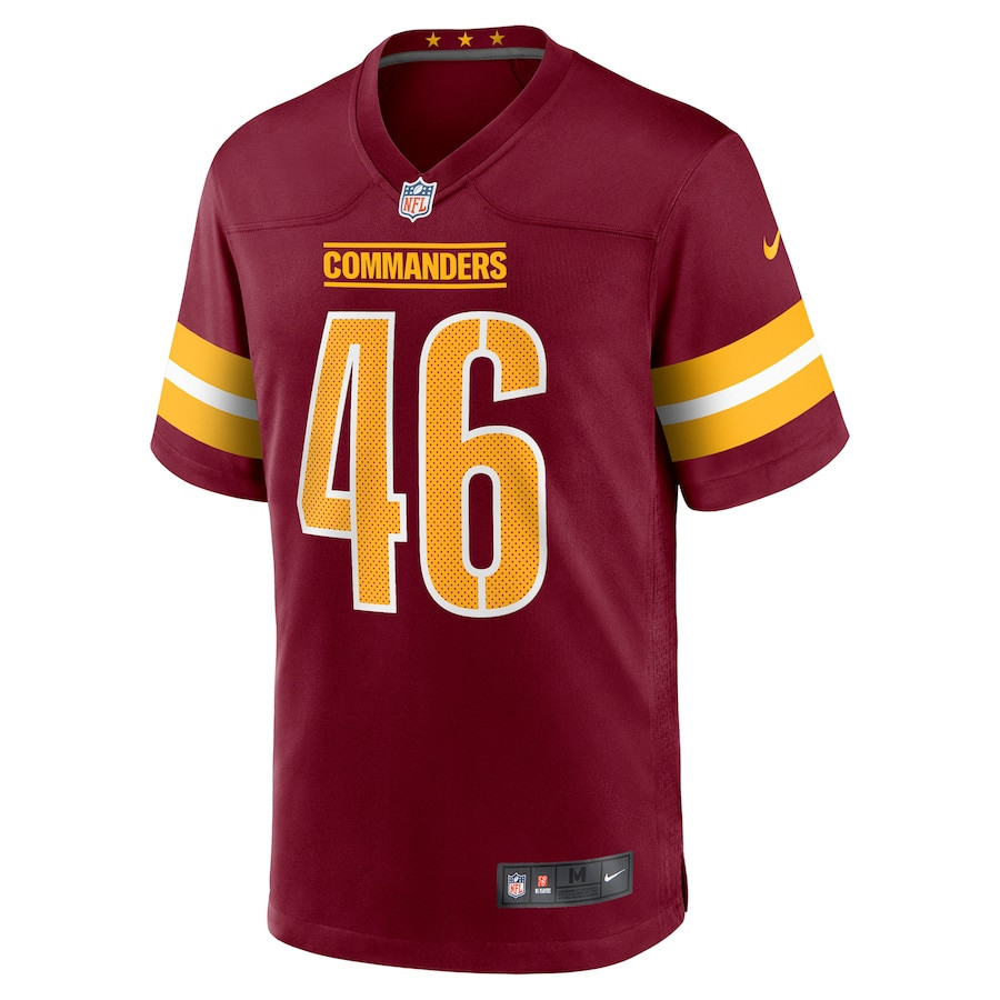 Greg Joseph 46 Washington Commanders Game Burgundy NFL Jersey Men's