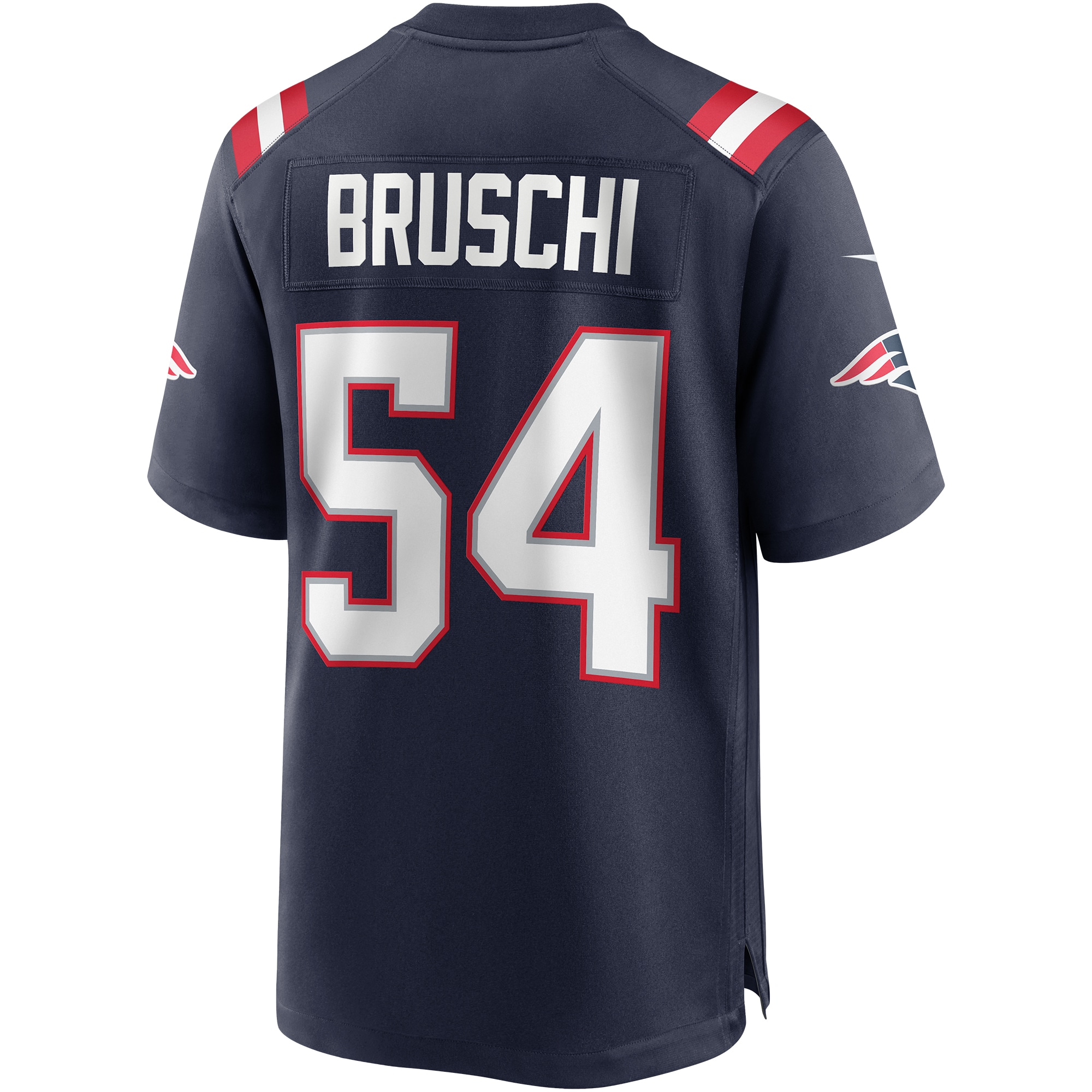 New England Patriots Tedy Bruschi Navy Game Retired Player NFL Jersey Men's