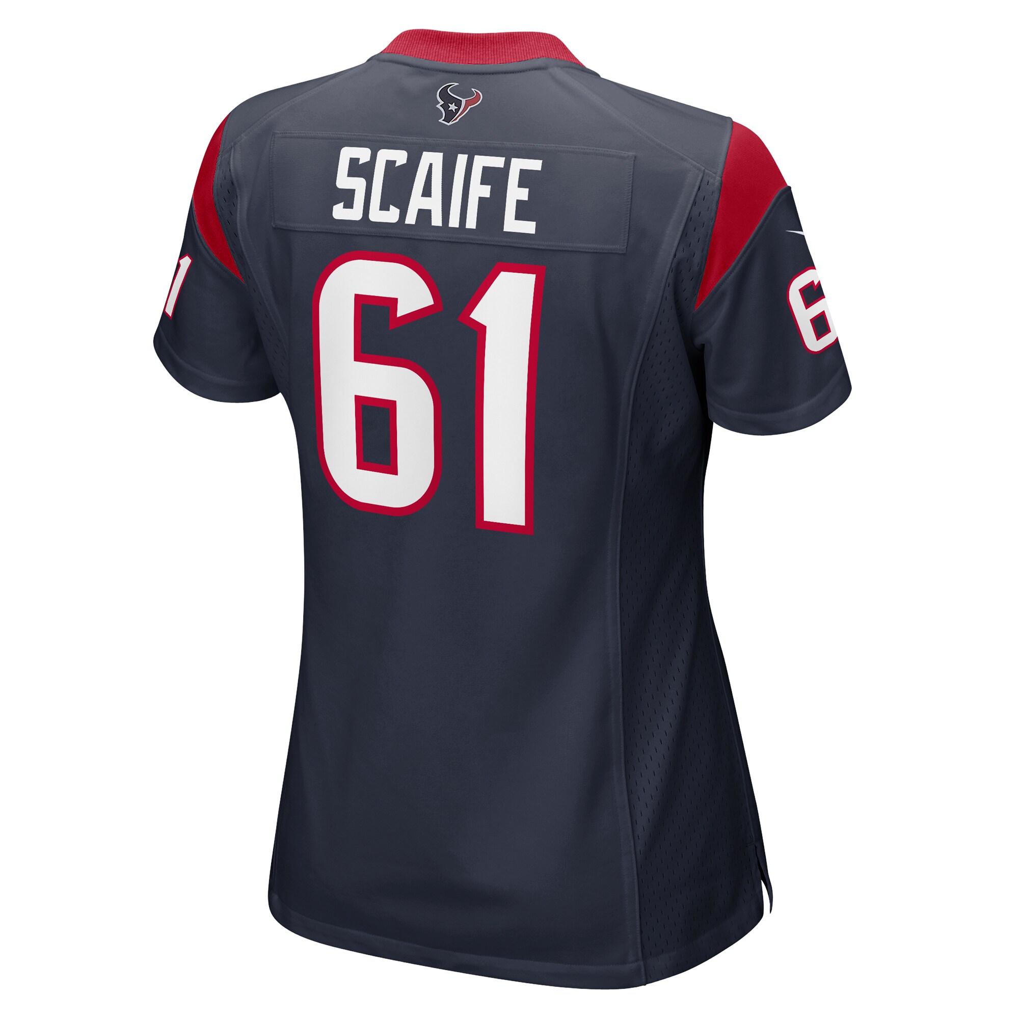 Houston Texans DJ Scaife Jr Navy Team Game NFL Jersey Women's