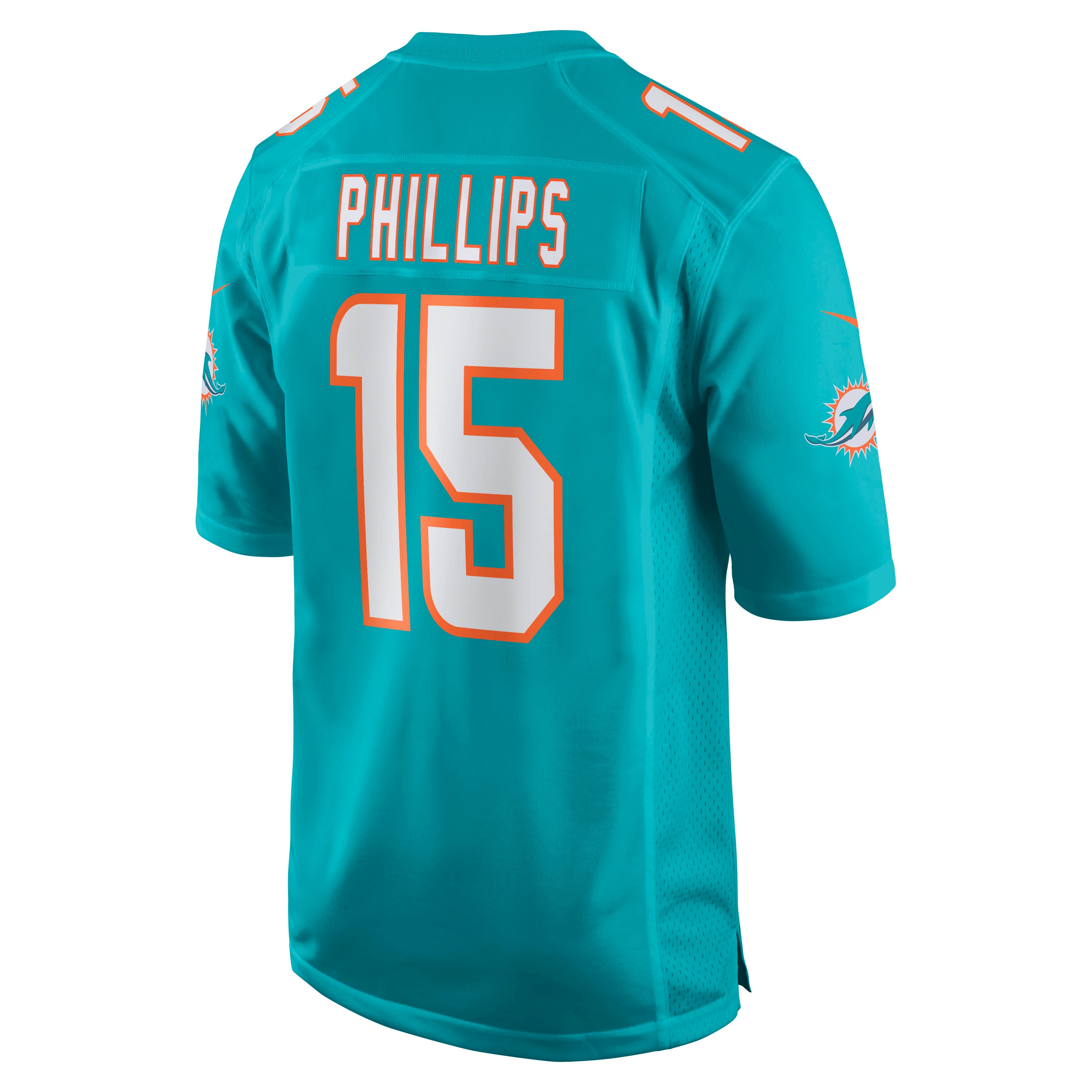 Miami Dolphins Jaelan Phillips Aqua Game Player NFL Jersey Men's