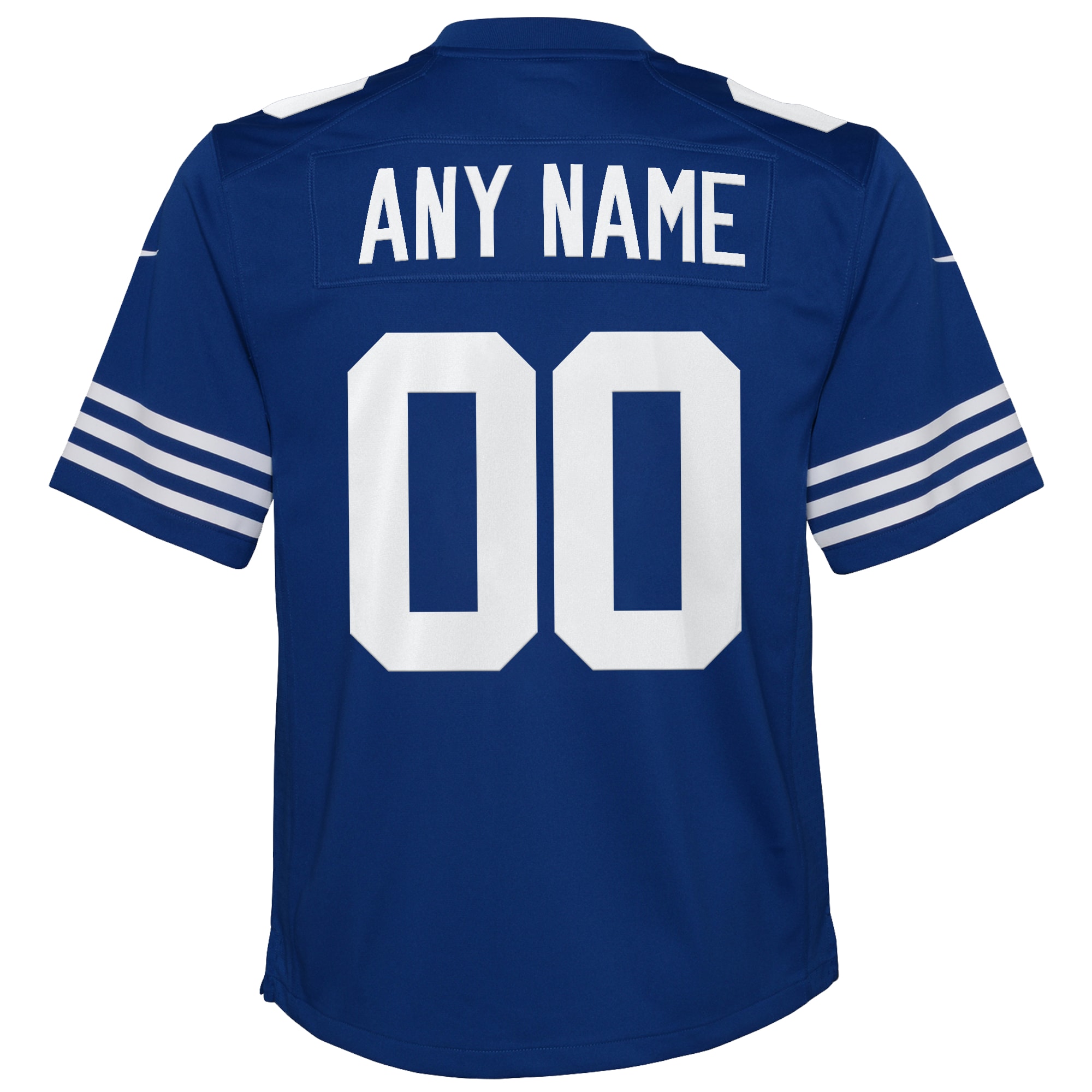 Indianapolis Colts Royal Alternate Custom Game NFL Jersey Youth