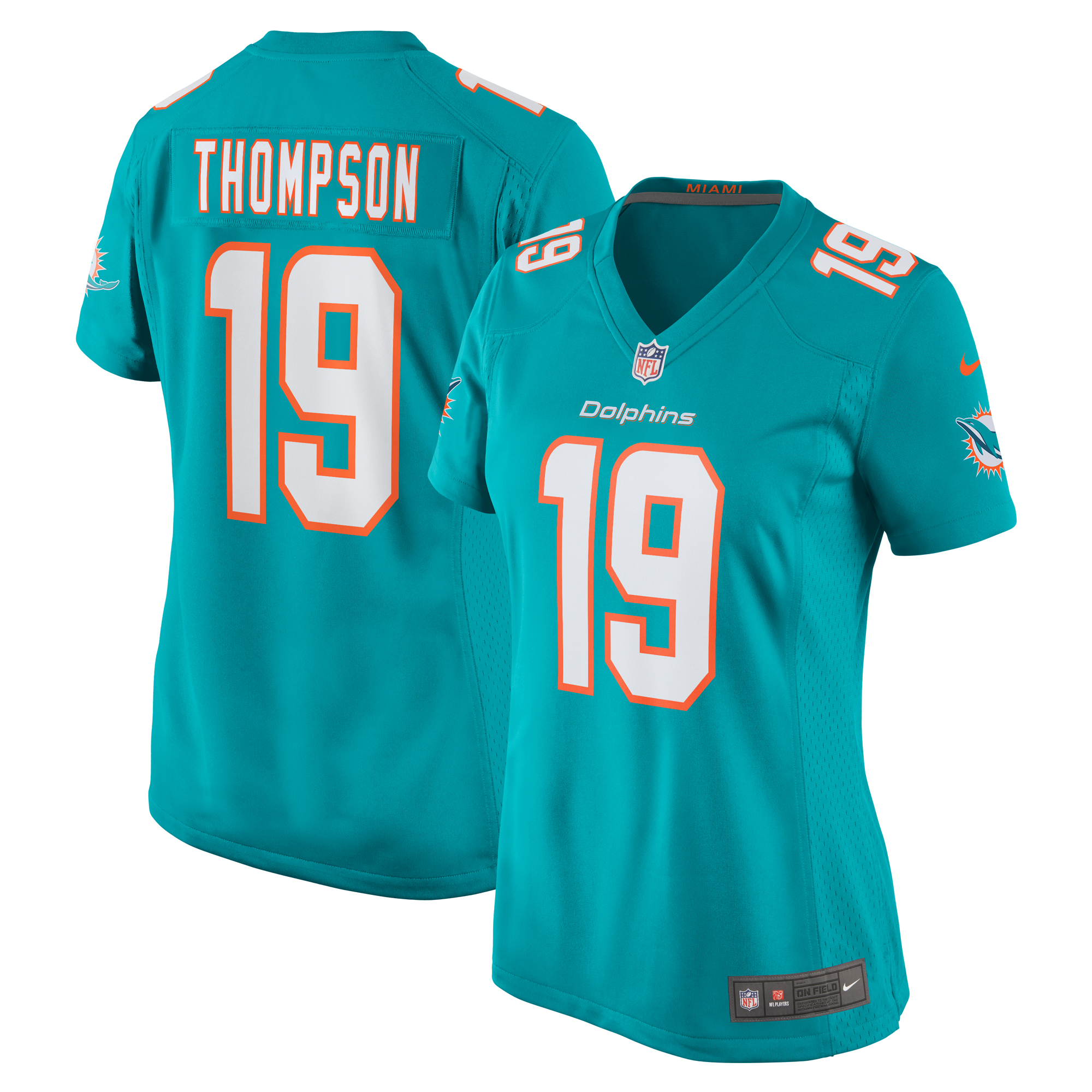 Miami Dolphins Skylar Thompson Aqua Game Player NFL Jersey Women's