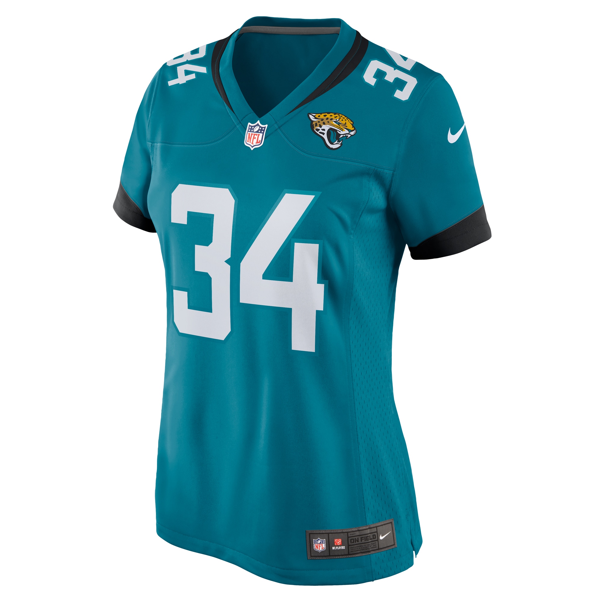 Gregory Junior Jacksonville Jaguars Teal Game Player NFL Jersey Women's