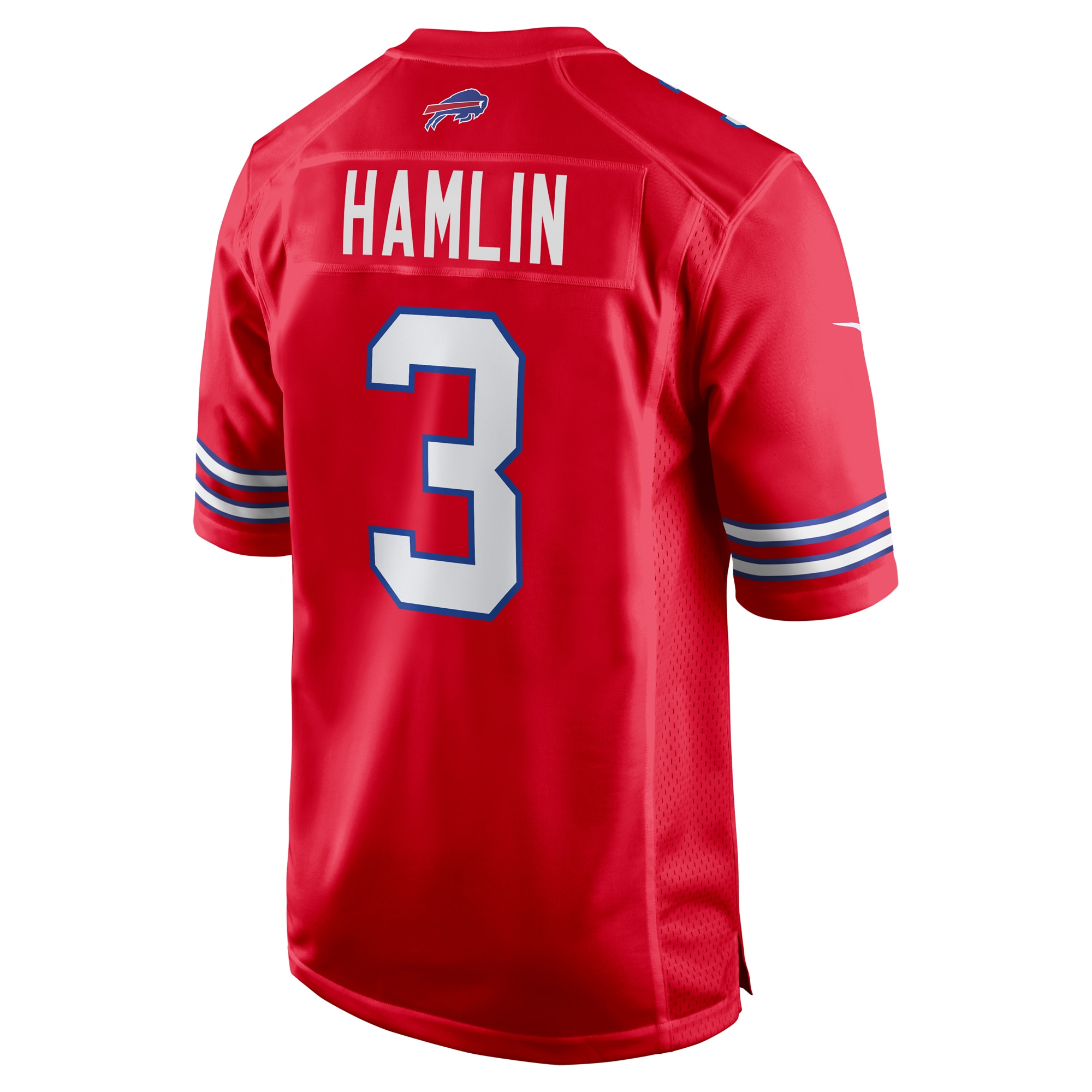 Buffalo Bills Damar Hamlin Red Alternate Game NFL Jersey Men's