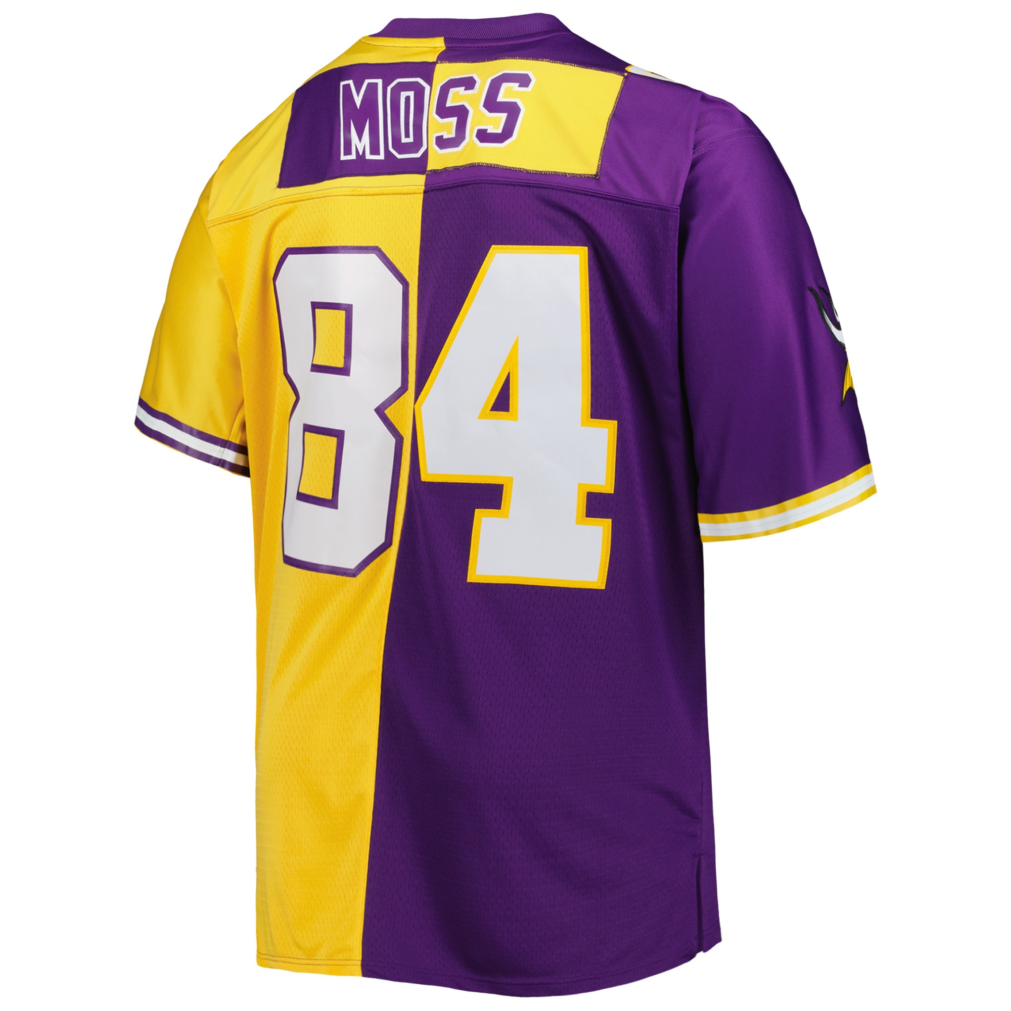 Minnesota Vikings Randy Moss Mitchell Ness Purple/Gold Big Tall Split Legacy Retired Player NFL Jersey Men's