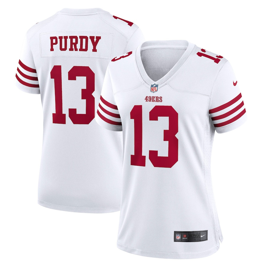 Brock Purdy 13 San Francisco 49ers Game White NFL Jersey Women's