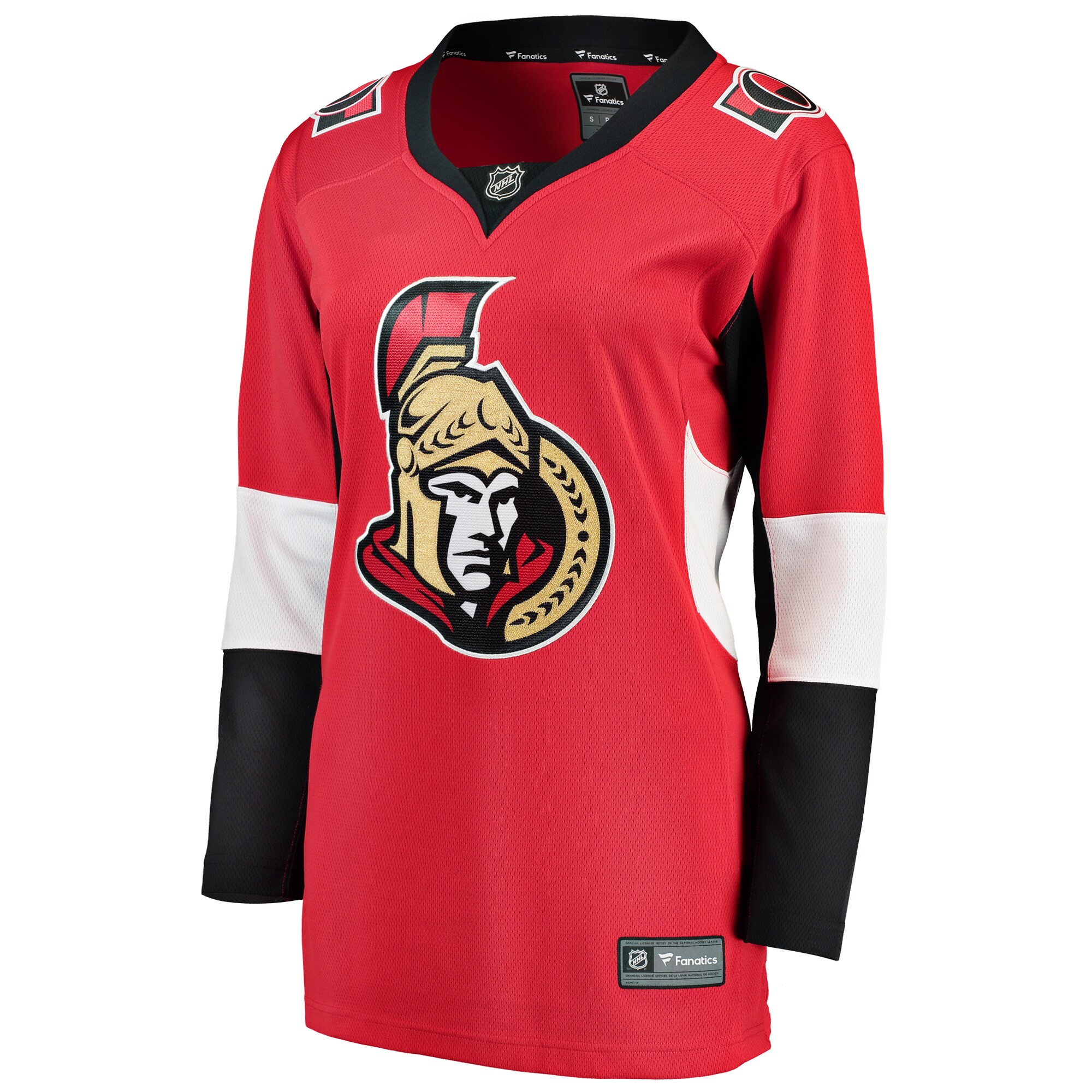 Ottawa Senators Red Breakaway Home Blank NHL Jersey Women's