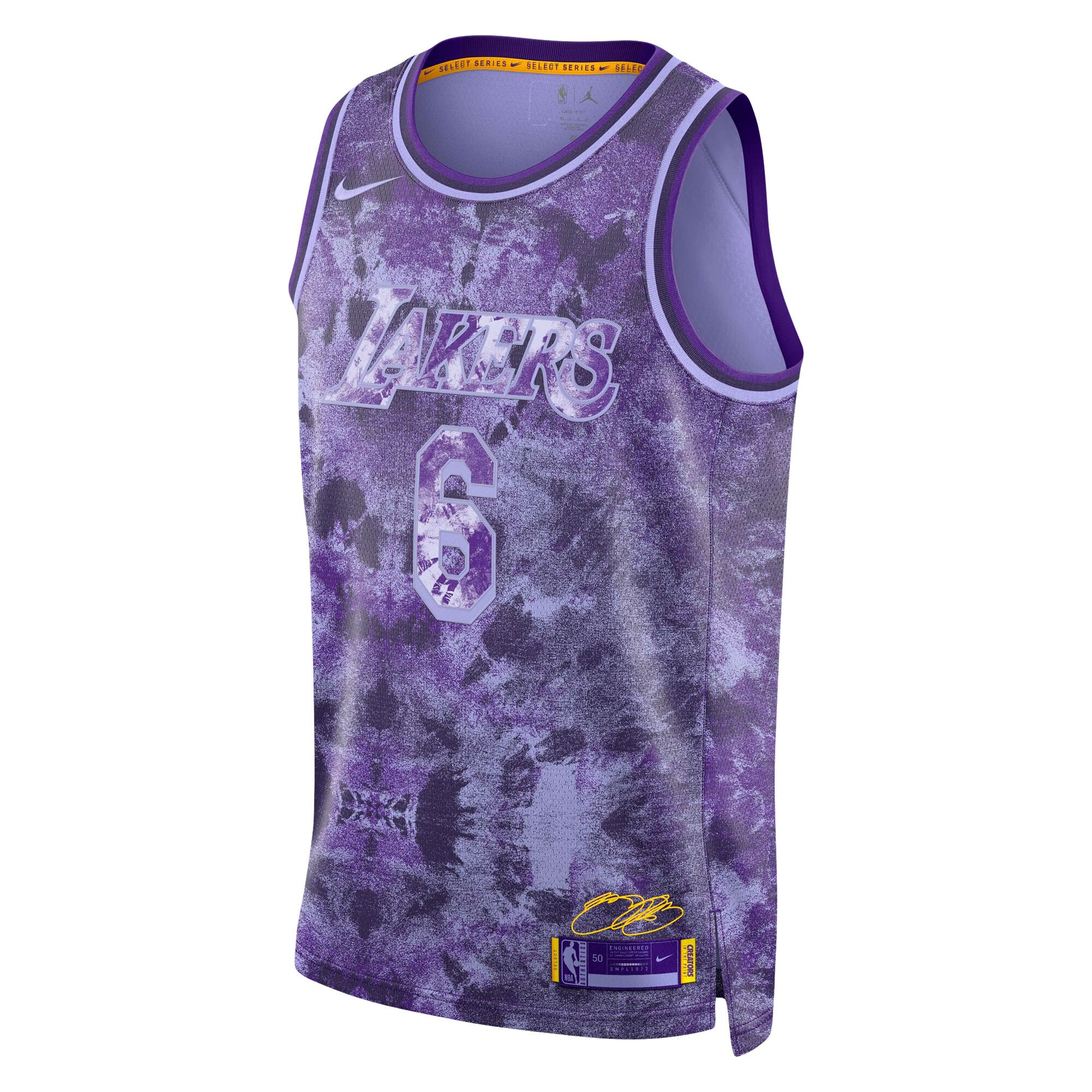 LeBron James 6 Los Angeles Lakers Unisex Select Series Swingman Printing NBA Jersey Unisex