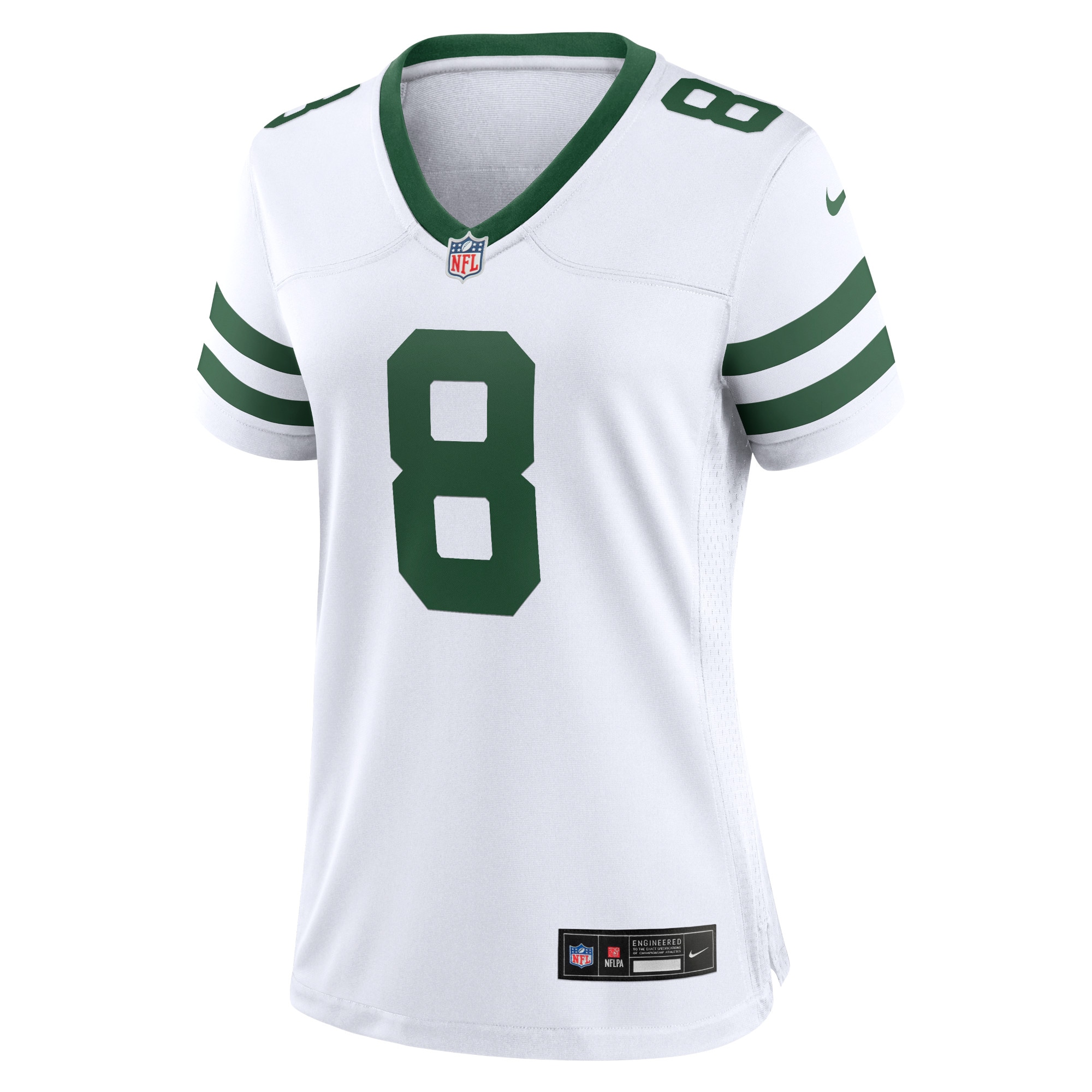 New York Jets Aaron Rodgers Legacy White Game NFL Jersey Women's