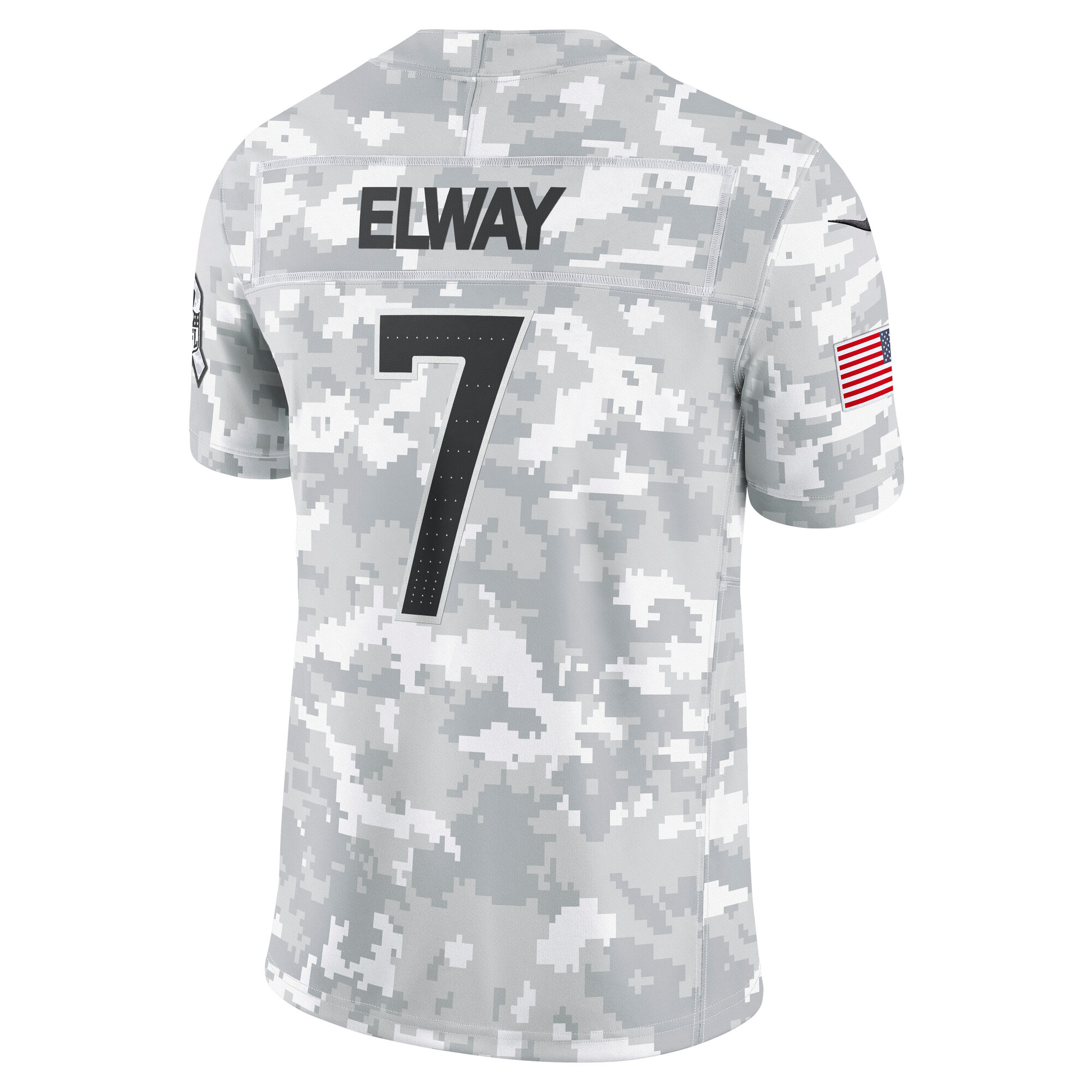 Denver Broncos John Elway Arctic Camo 2024 Salute to Service Retired Player Limited NFL Jersey Men's