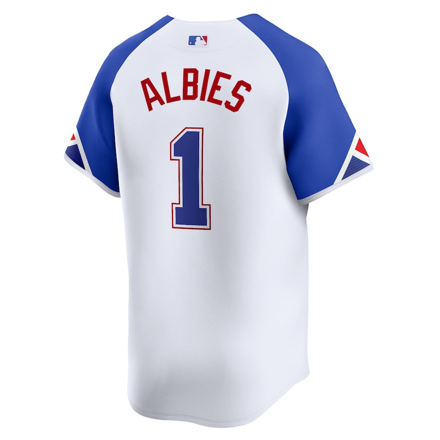 Ozzie Albies 1 Atlanta Braves City Connect Limited White MLB Jersey Men's