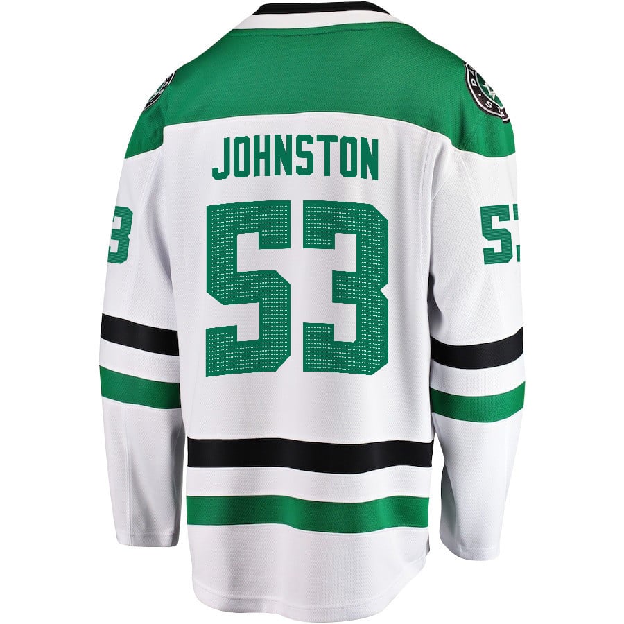 Wyatt Johnston 53 Dallas Stars 2024 Playoffs Patch Away Breakaway Men NHL Jersey Men's