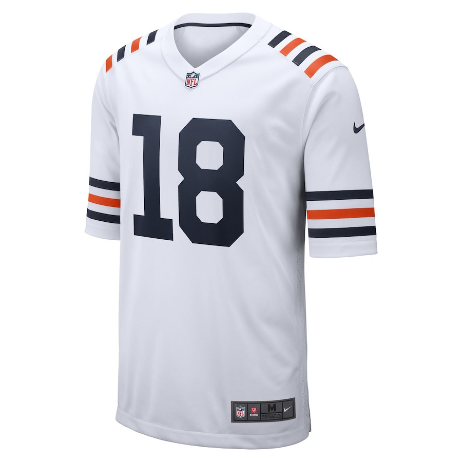 Caleb Williams 18 Chicago Bears 2024 Draft 2nd Alternate Game White NFL Jersey Men's