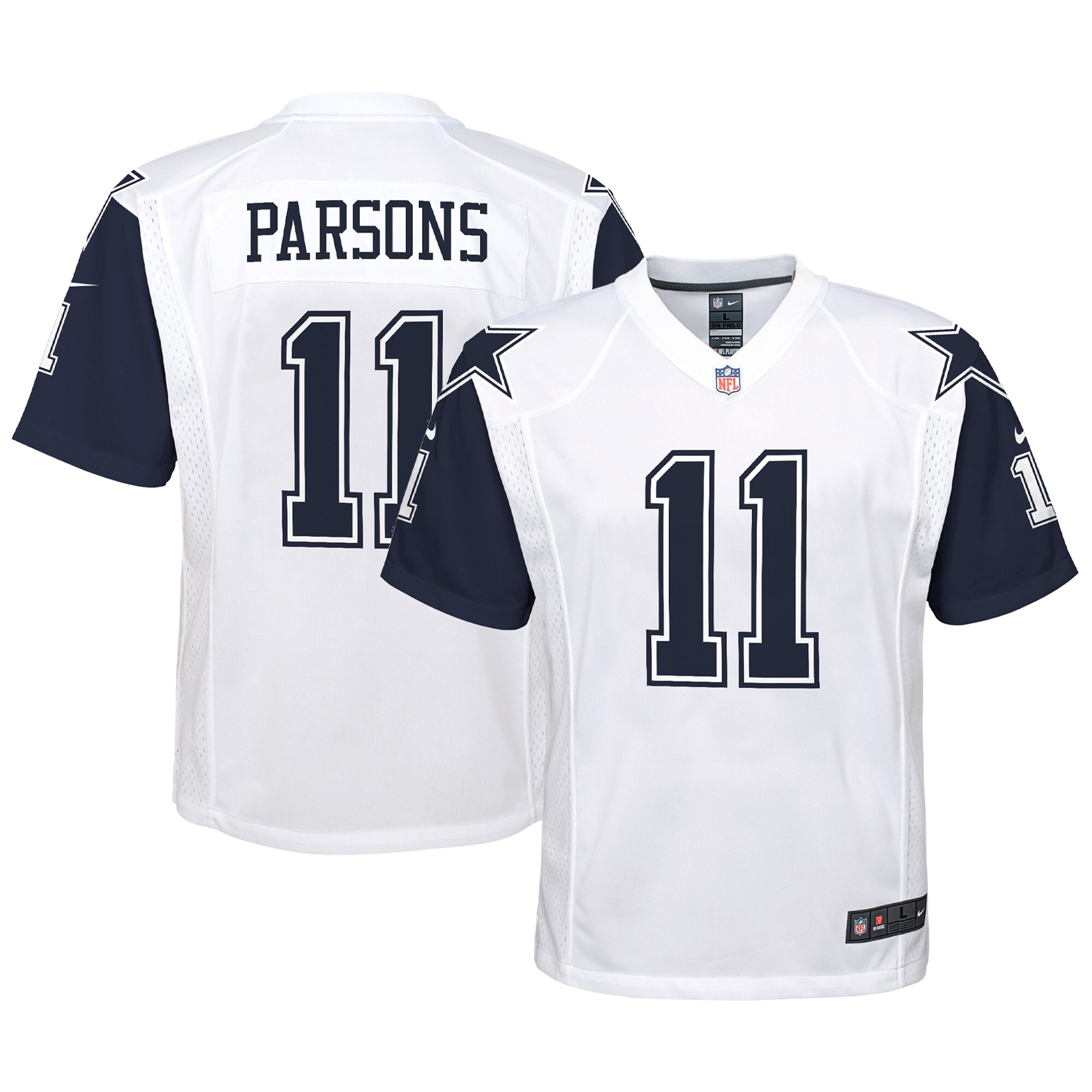 Dallas Cowboys Micah Parsons White Alternate Game NFL Jersey Youth