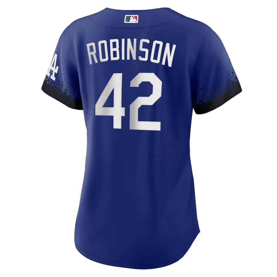 Jackie Robinson 42 Los Angeles Dodgers City Connect Royal MLB Jersey Women's
