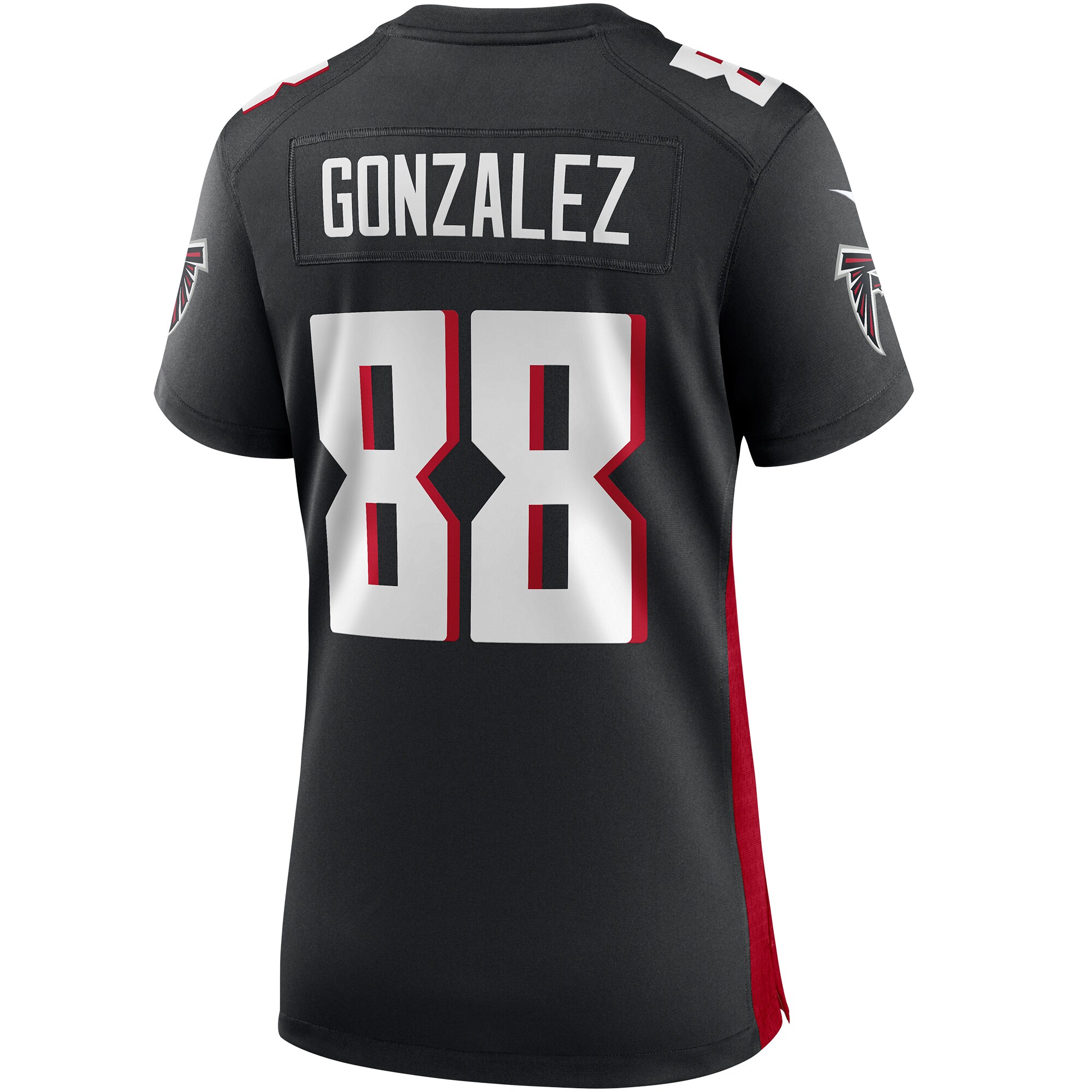Atlanta Falcons Tony Gonzalez Black Game Retired Player NFL Jersey Women's