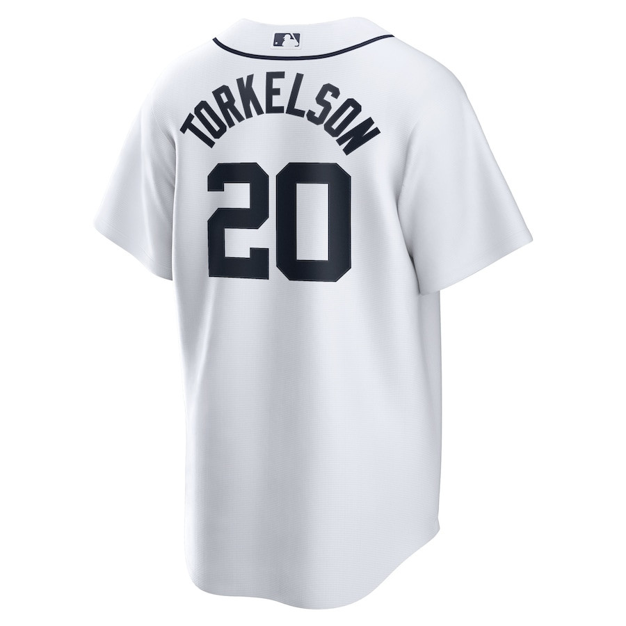 Spencer Torkelson 20 Detroit Tigers Home White MLB Jersey Men's