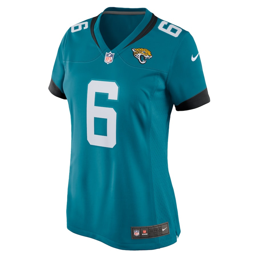 Darnell Savage 6 Jacksonville Jaguars Alternate Game Teal NFL Jersey Women's