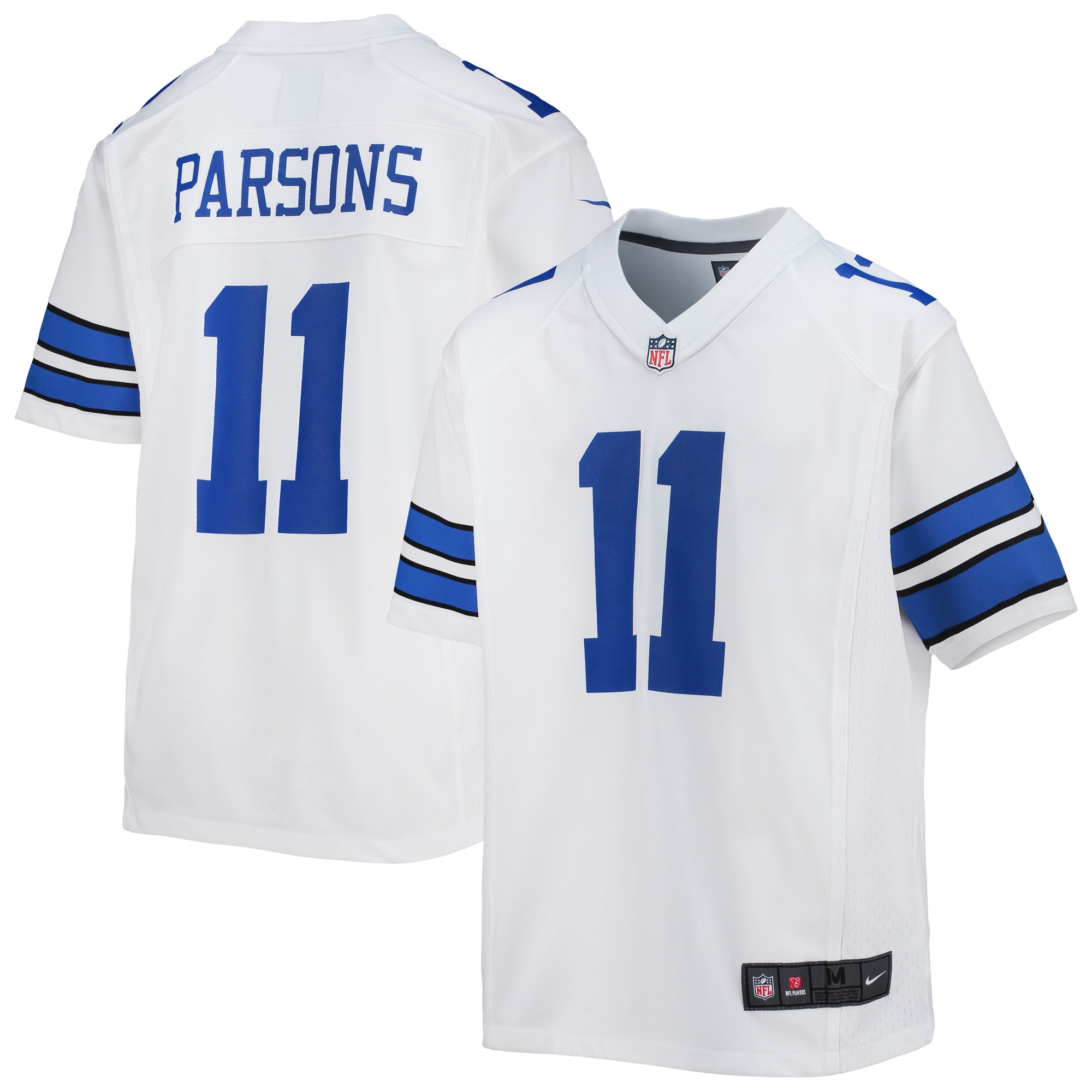 Dallas Cowboys Micah Parsons White Game NFL Jersey Youth