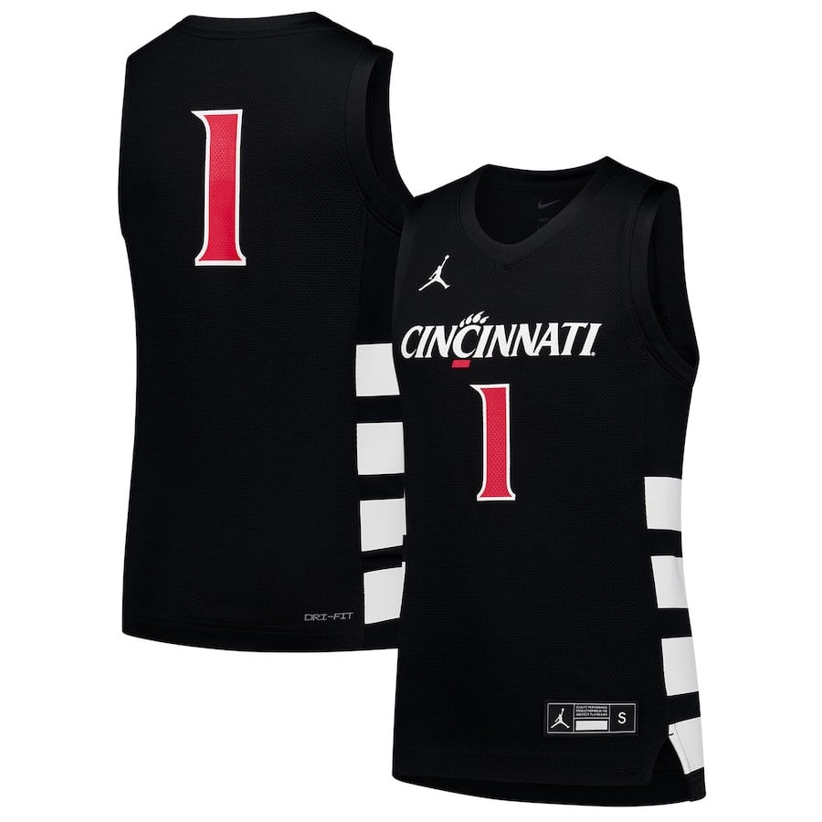 Cincinnati Bearcats Black #1 NCAA Jersey Men's