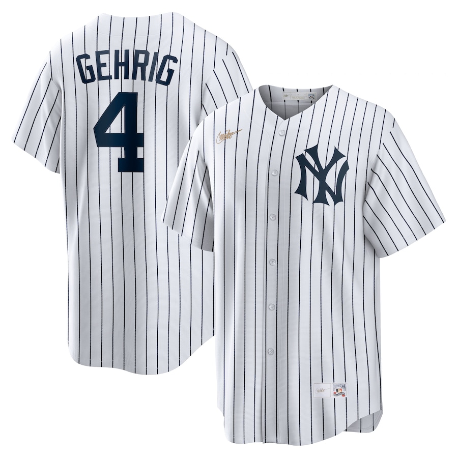 Lou Gehrig New York Yankees Home Cooperstown Collection Player Jersey White