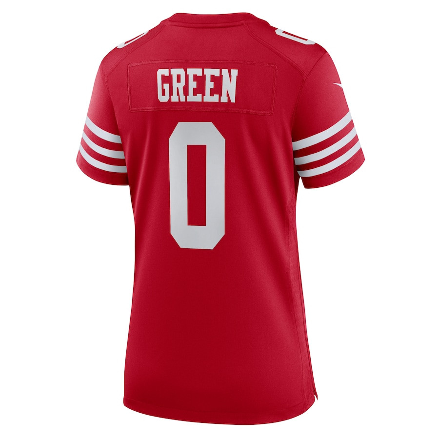 Renardo Green 0 San Francisco 49ers Game Scarlet NFL Jersey Women's