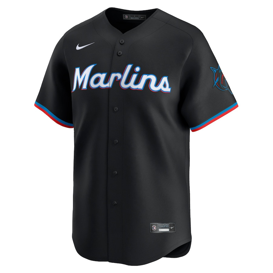 Miami Marlins Alternate Limited Black MLB Jersey Men's