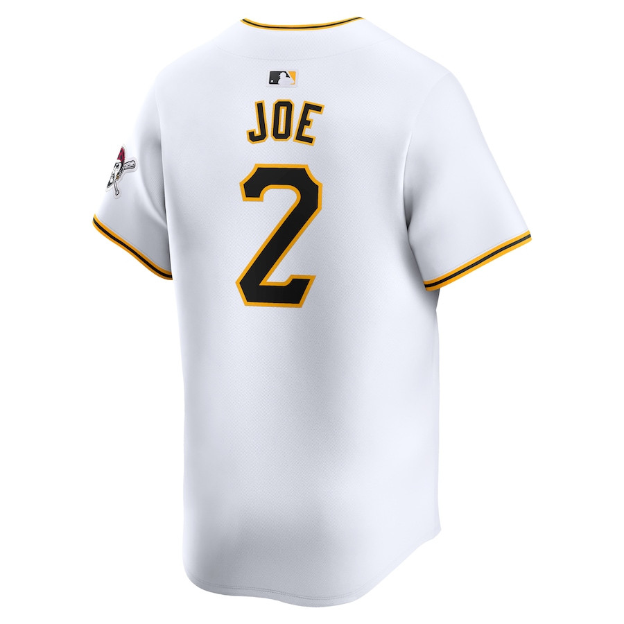 Connor Joe 2 Pittsburgh Pirates Home Limited White MLB Jersey Men's