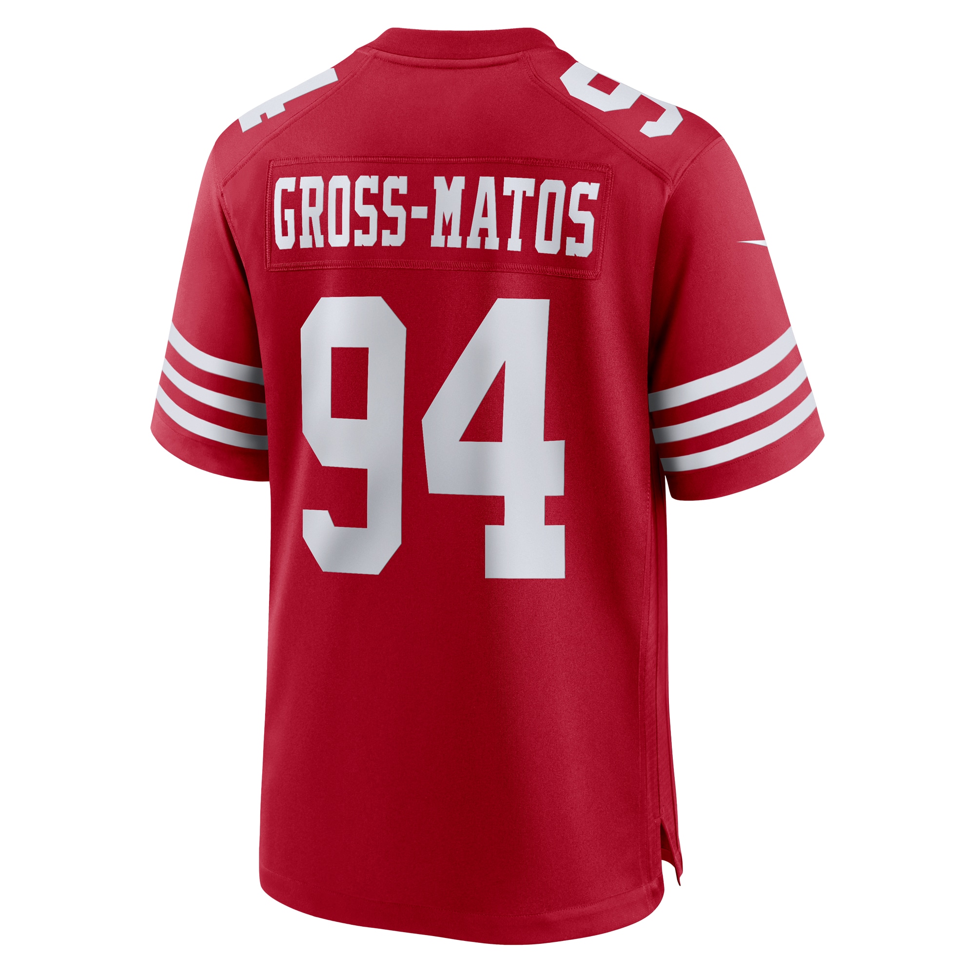 San Francisco 49ers Yetur Gross-Matos Scarlet Team Game NFL Jersey Men's