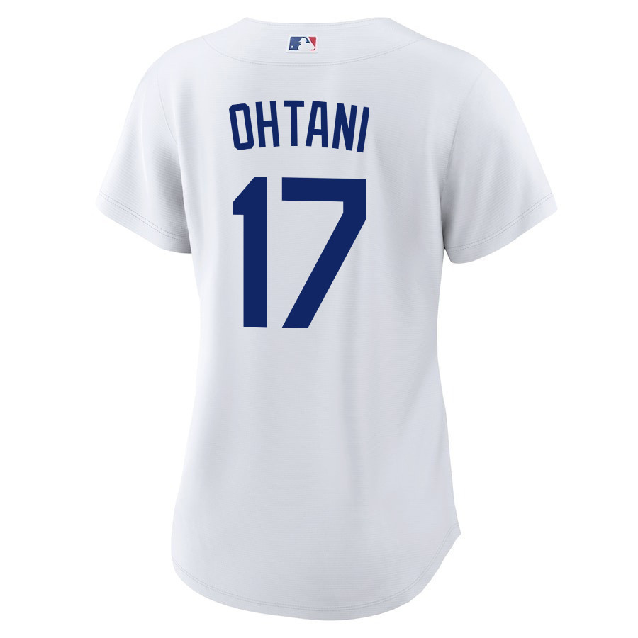 Shohei Ohtani 17 Los Angeles Dodgers Home White MLB Jersey Women's