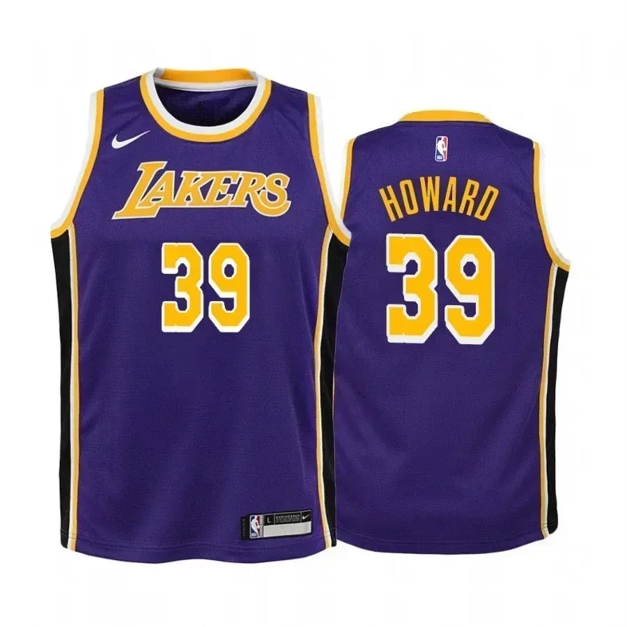 Dwight Howard Los Angeles Lakers Statet Purple NBA Jersey Youth
