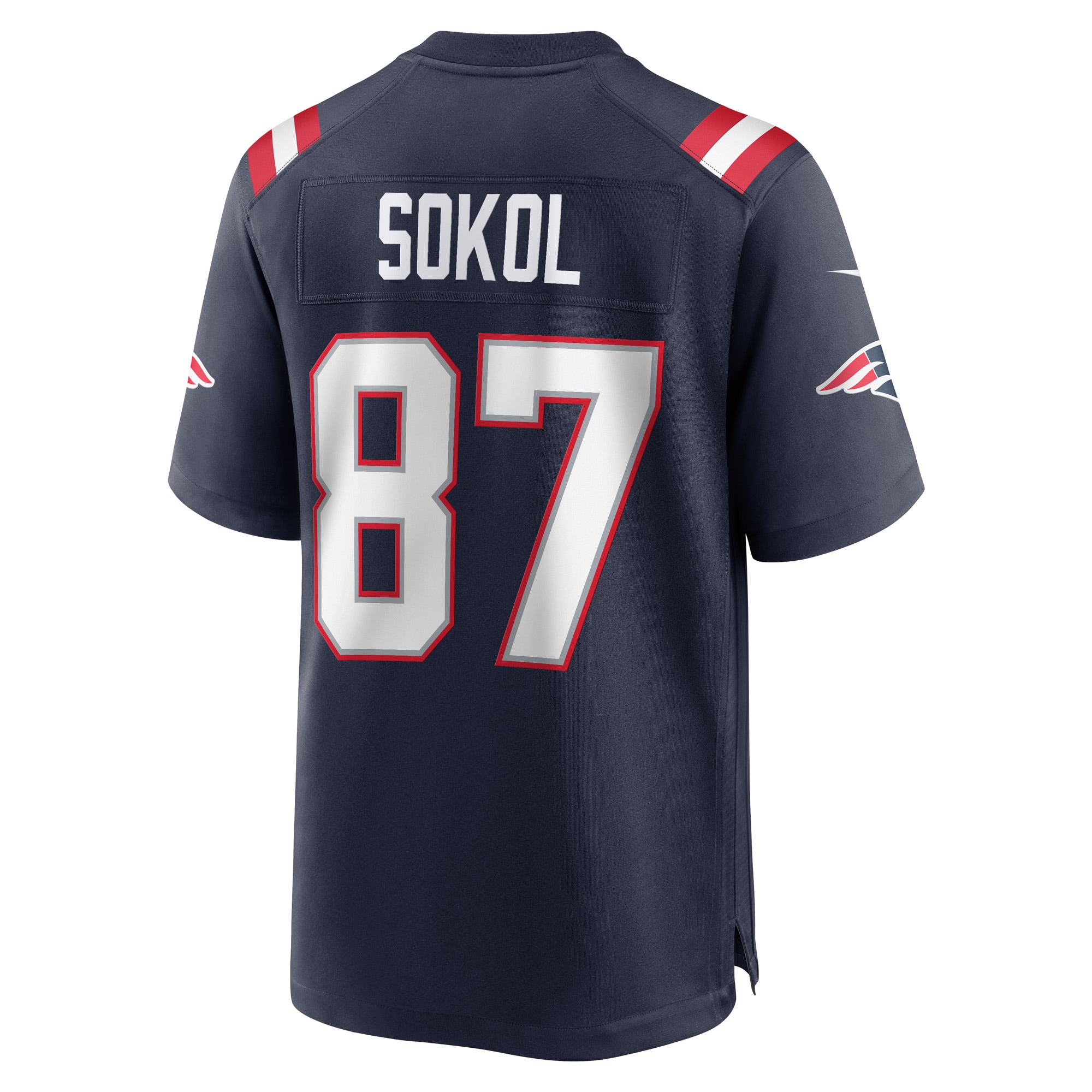New England Patriots Matt Sokol Navy Game Player NFL Jersey Men's