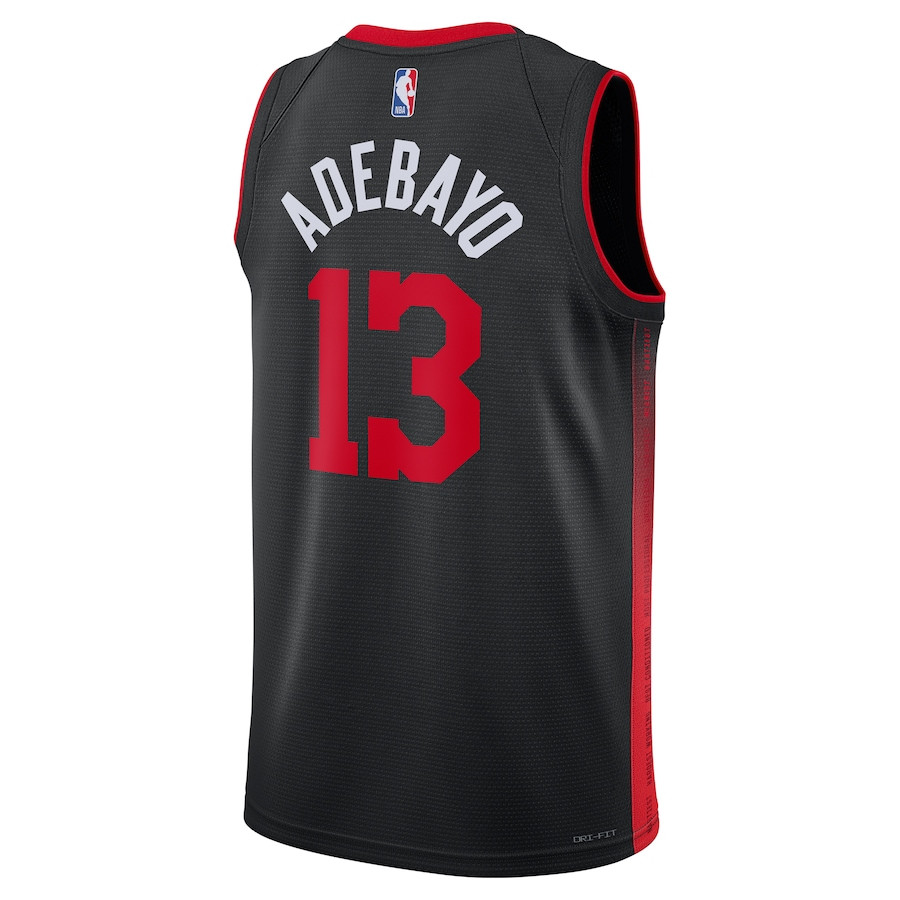 Bam Adebayo 13 Miami Heat 2023/24 Swingman City Editio Unisex Black NBA Jersey Unisex