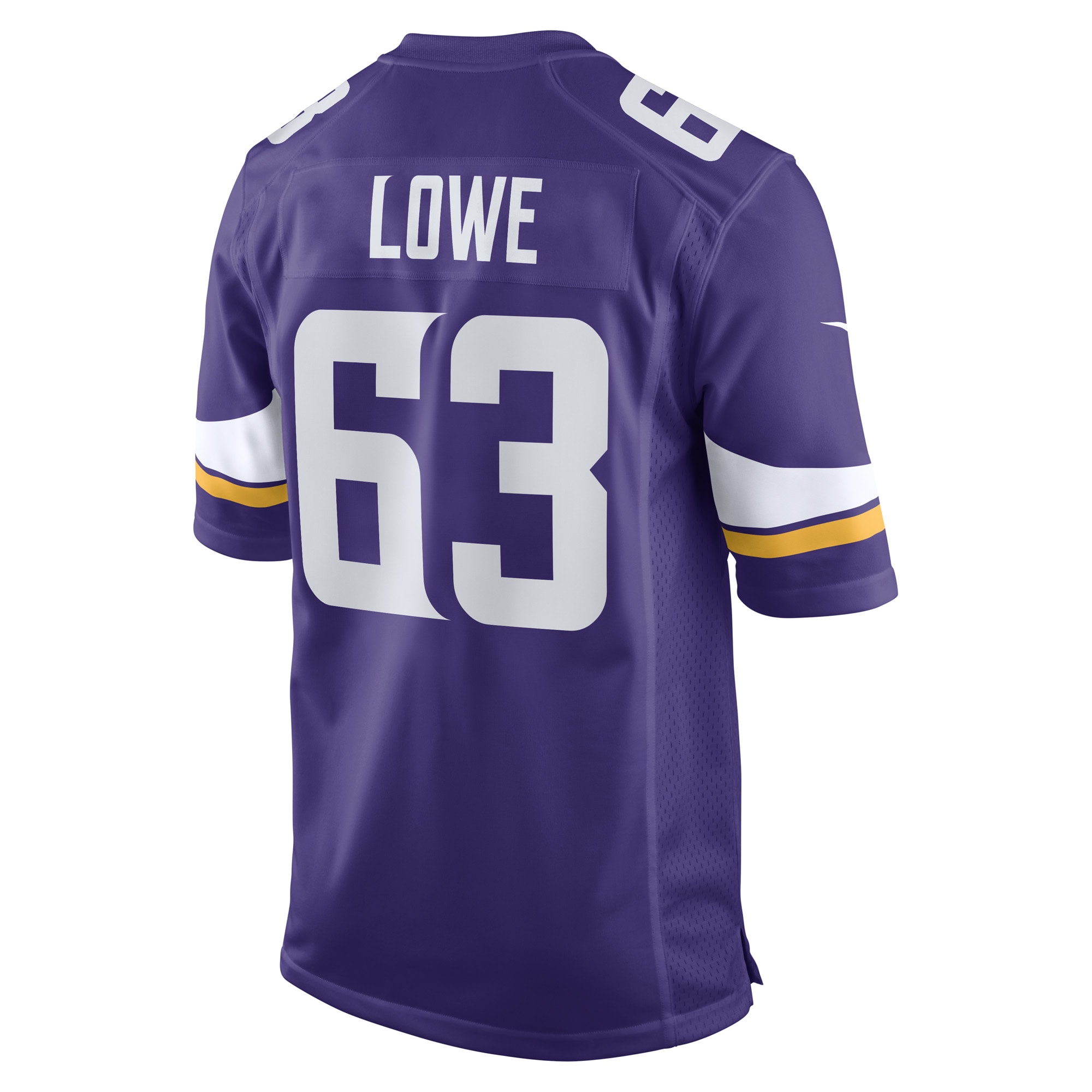 Minnesota Vikings Vederian Lowe Purple Game Player NFL Jersey Men's