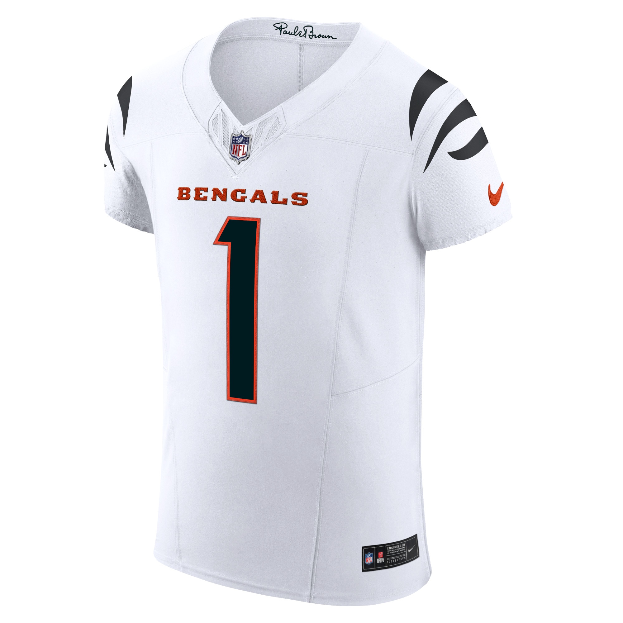 Cincinnati Bengals Ja'Marr Chase White Vapor F.U.S.E. Elite NFL Jersey Men's