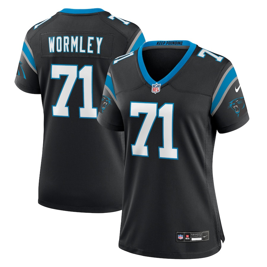 Chris Wormley 71 Carolina Panthers Game Black NFL Jersey Women's