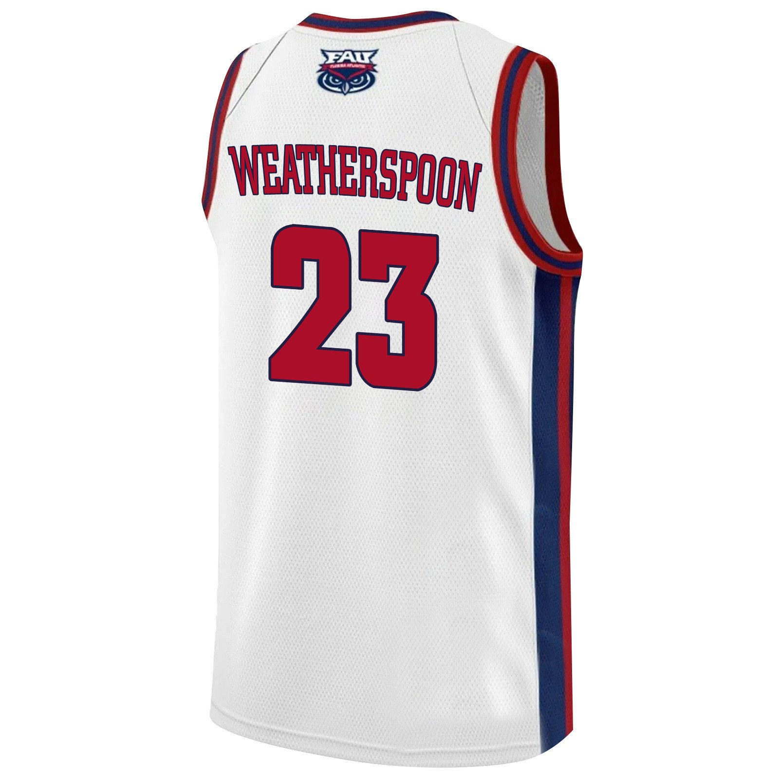Brandon Weatherspoon 23 FAU Owls 2023 Final Four White NCAA Jersey Men's