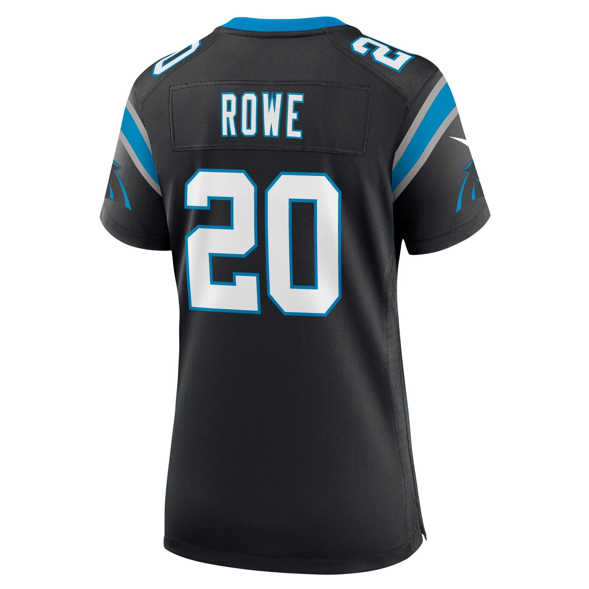 Carolina Panthers Eric Rowe Black Game NFL Jersey Women's