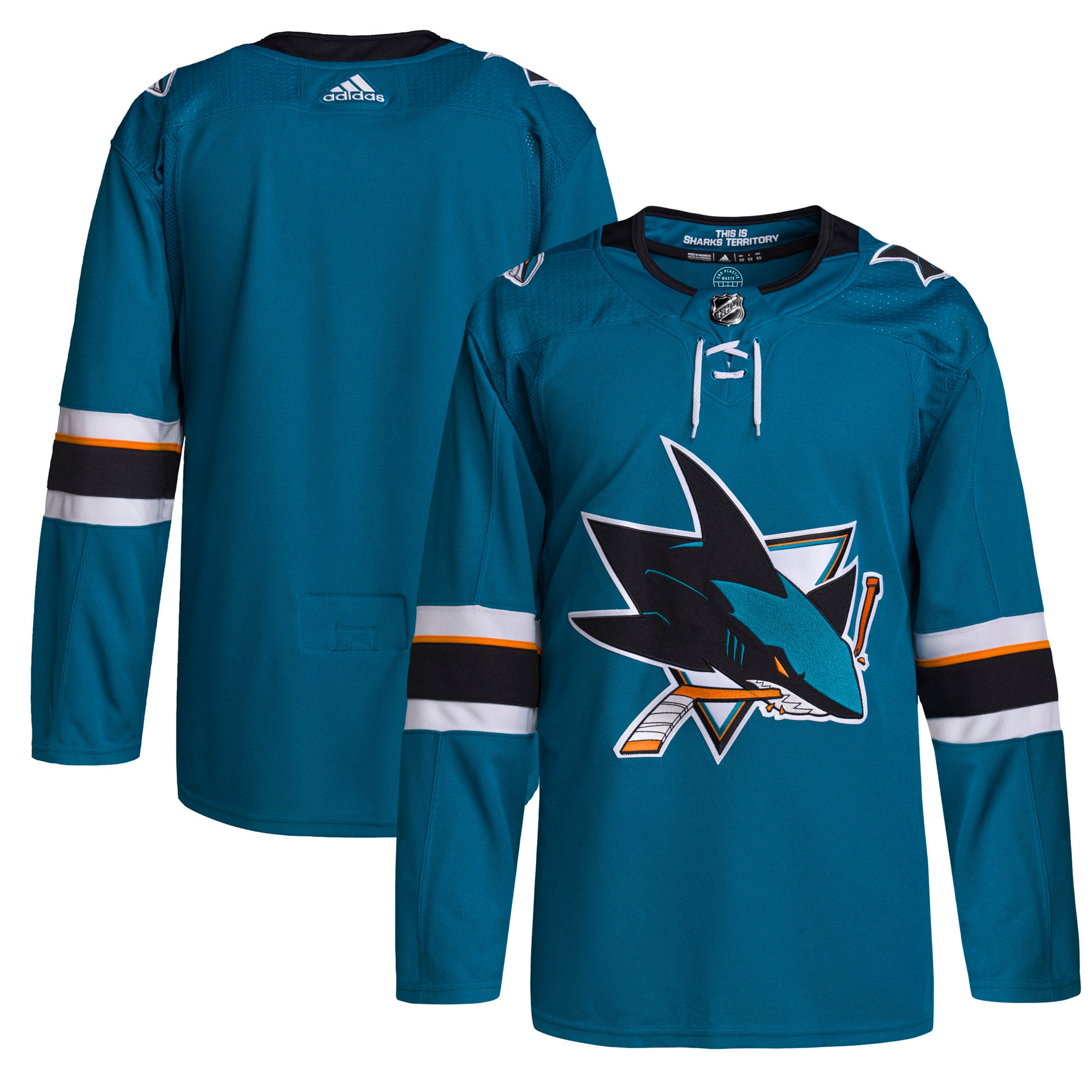 San Jose Sharks Teal 2021/22 Home Primegreen NHL Jersey Men's
