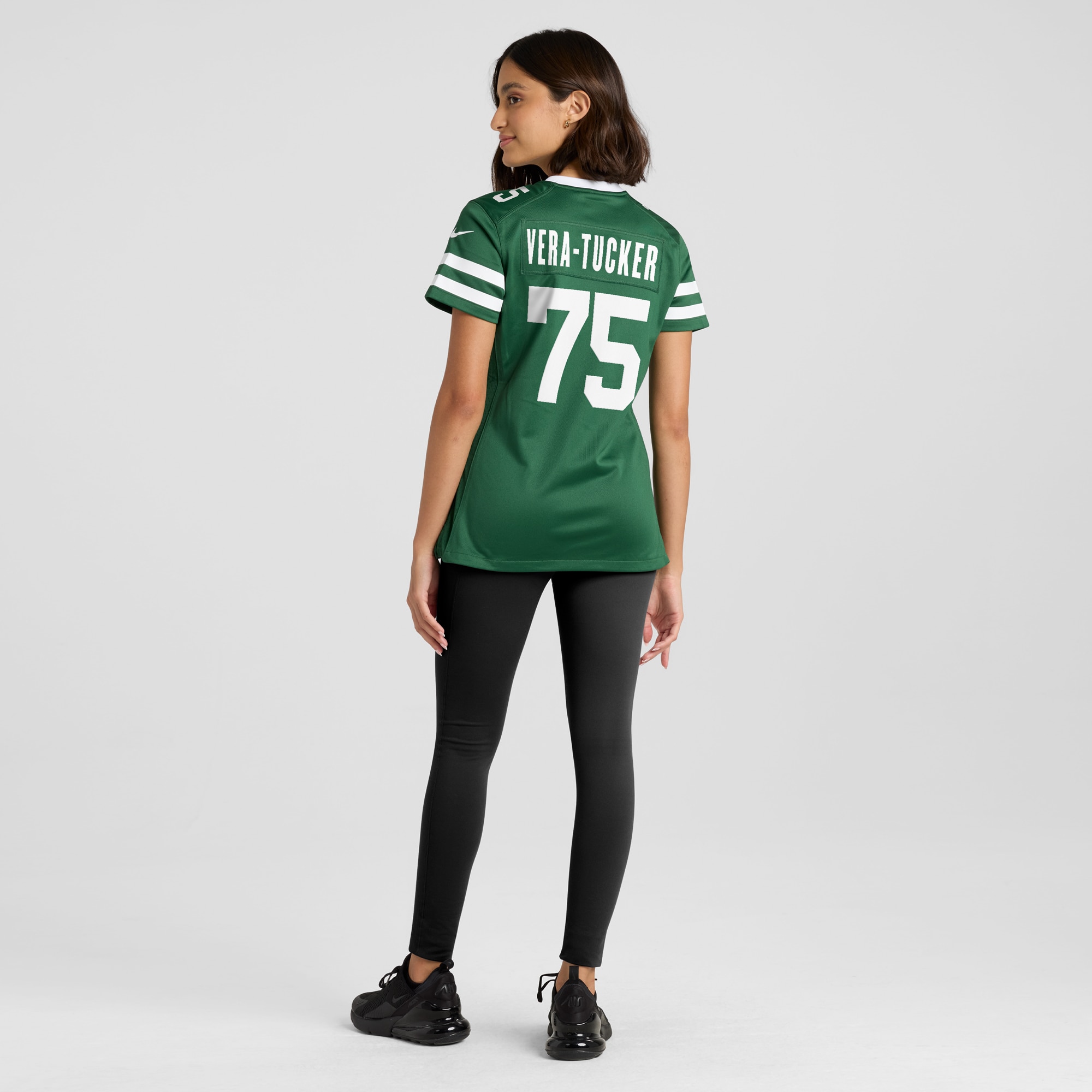New York Jets Alijah Vera-Tucker Legacy Green Team Game NFL Jersey Women's