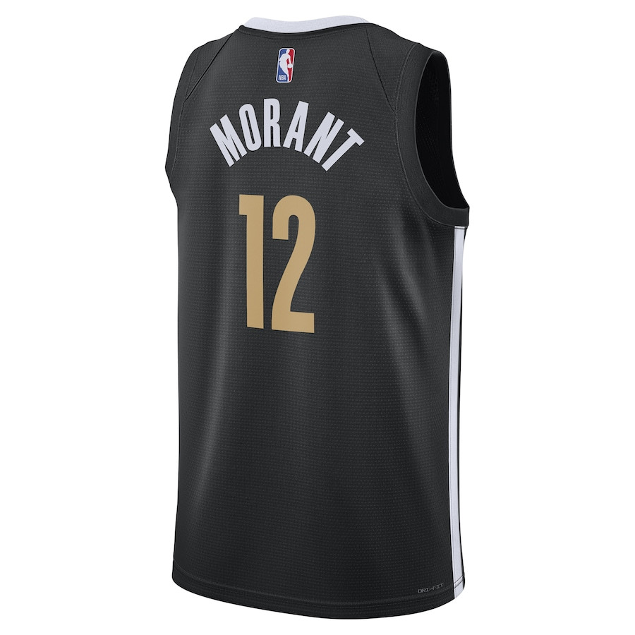 Ja Morant 12 Memphis Grizzlies 2023/24 Swingman City Editio Unisex Black NBA Jersey Unisex